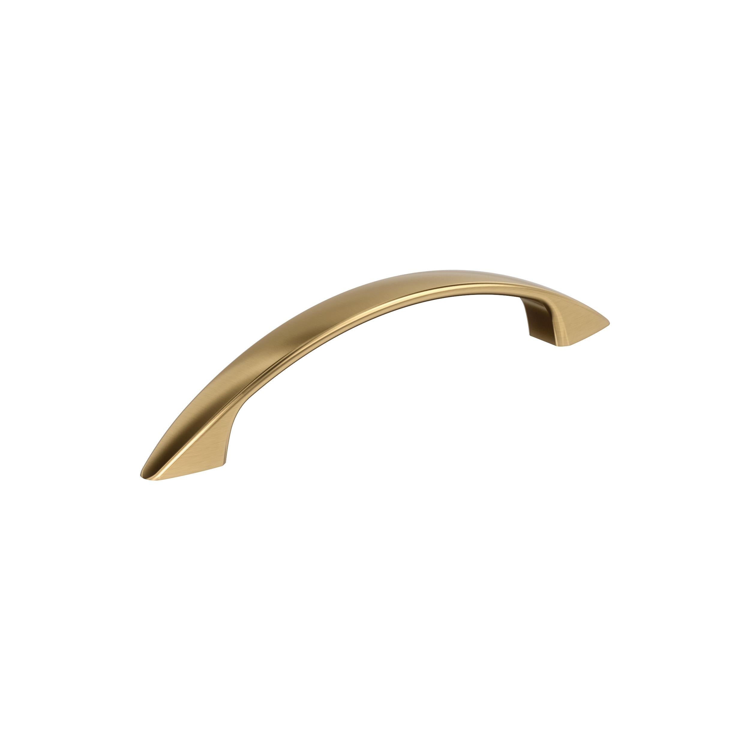 Arc 3-3/4 inch (96mm) Center-to-Center Champagne Bronze Cabinet Pull