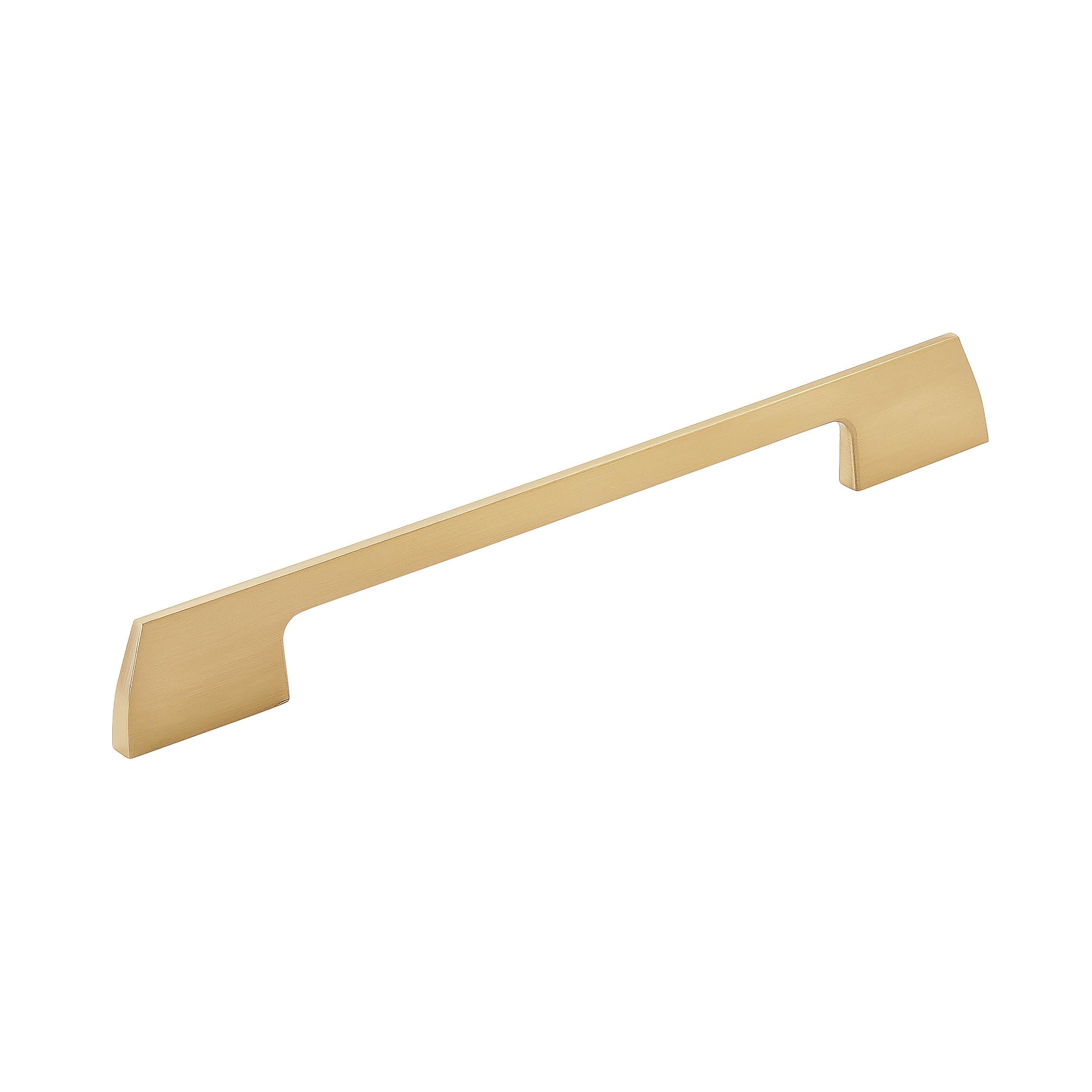Angle 7-9/16 inch (192mm) Center-to-Center Champagne Bronze Cabinet Pull