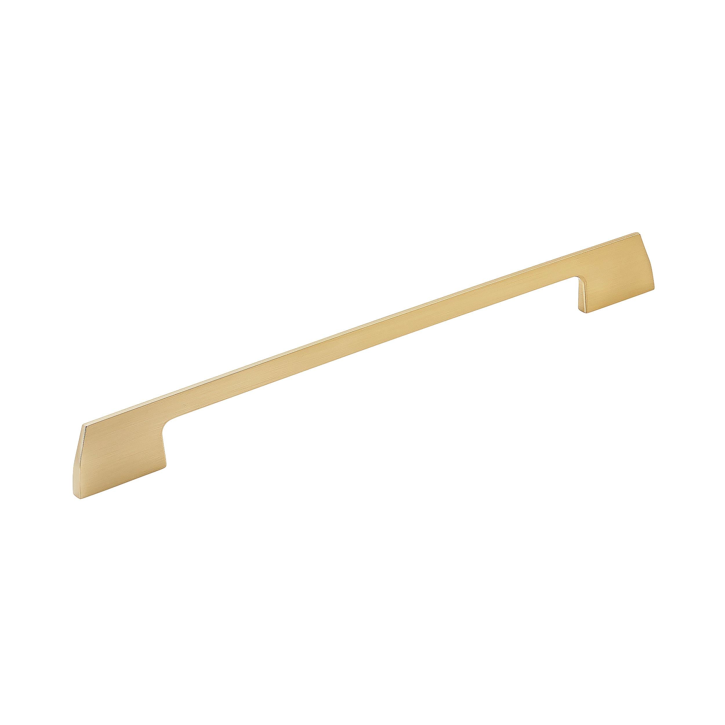 Angle 10-1/16 inch (256mm) Center-to-Center Champagne Bronze Cabinet Pull