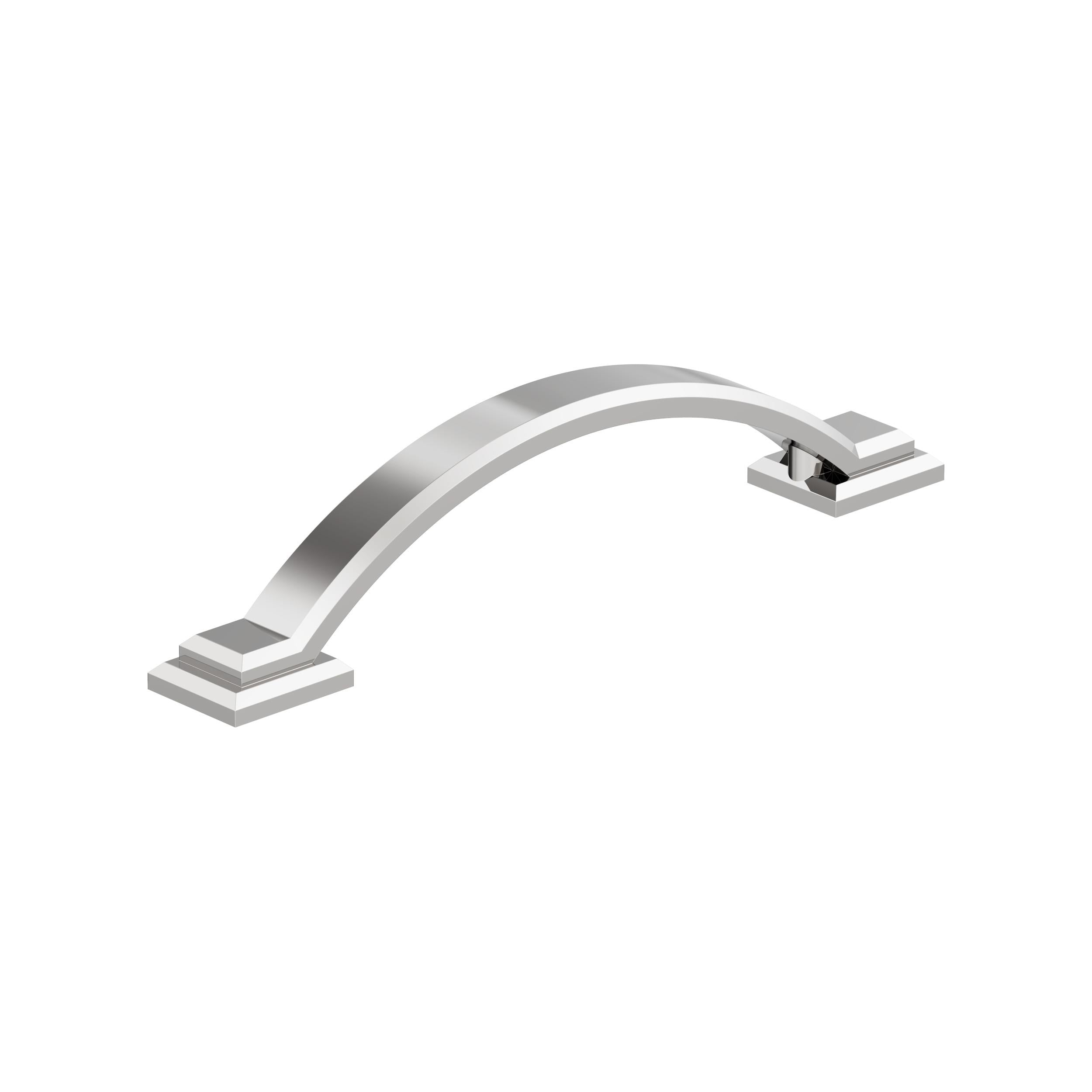 Sheffield 3-3/4 inch (96mm) Center-to-Center Polished Chrome Cabinet Pull