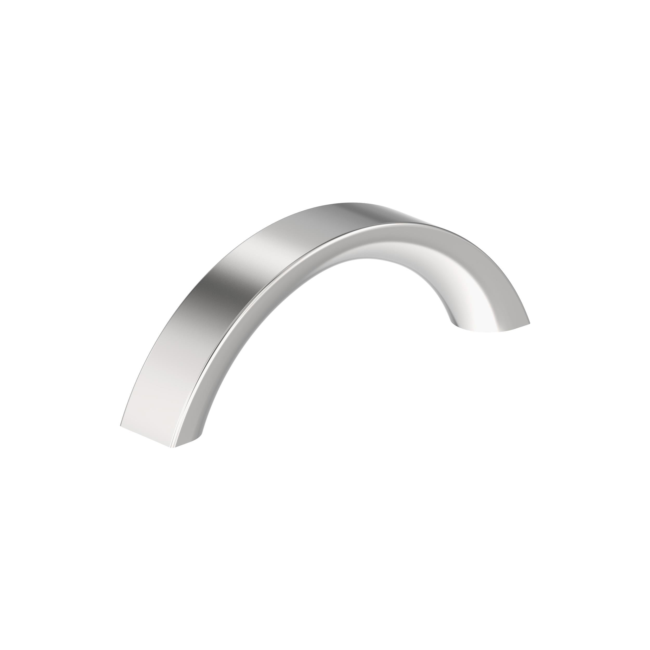 Parabolic 3 inch (76mm) Center-to-Center Polished Chrome Cabinet Pull