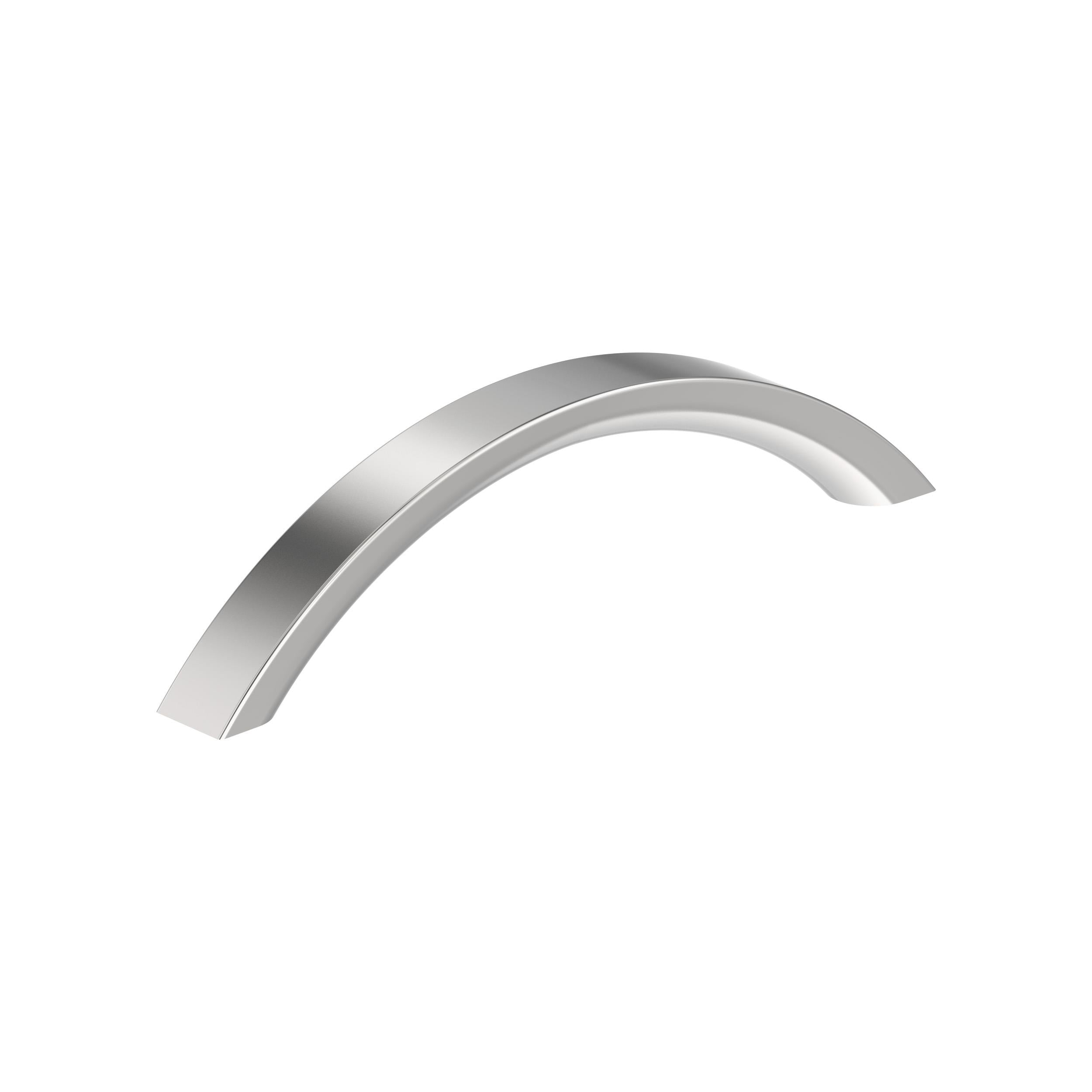 Parabolic 5-1/16 inch (128mm) Center-to-Center Polished Chrome Cabinet Pull