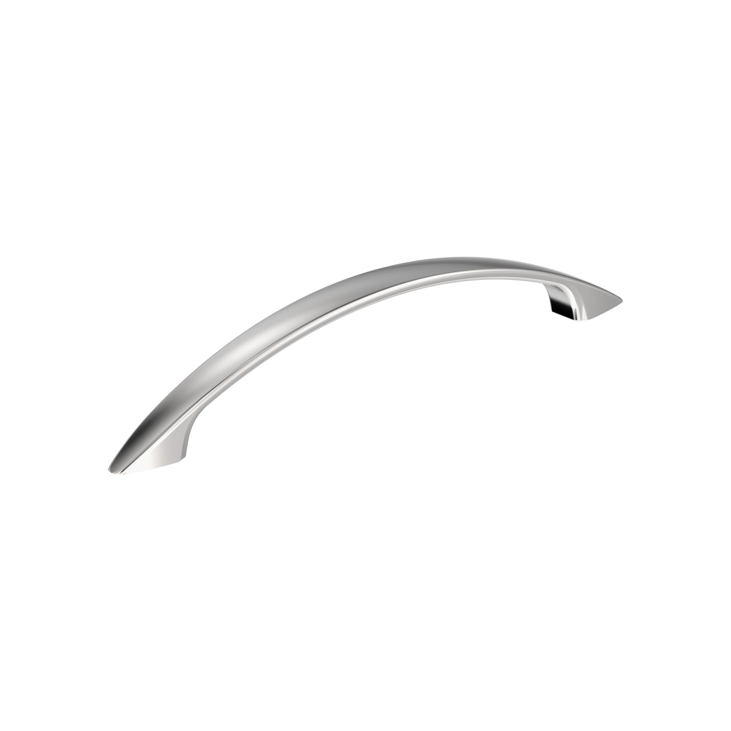 Arc 5-1/16 inch (128mm) Center-to-Center Polished Chrome Cabinet Pull