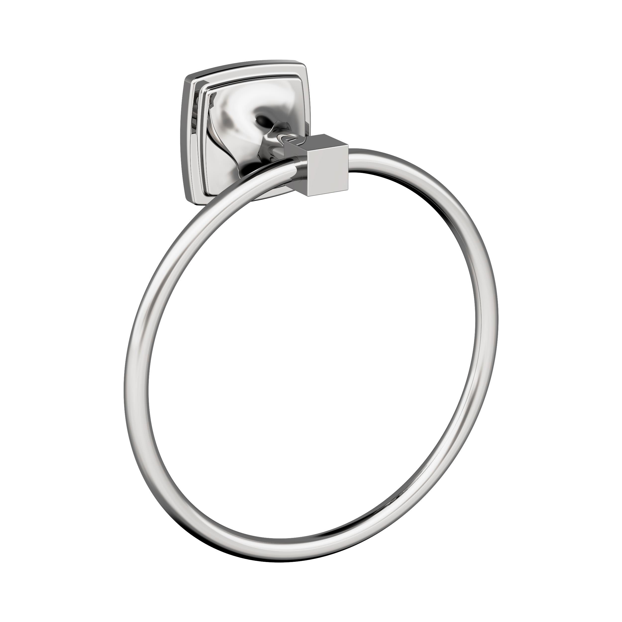 Stature Chrome Closed Towel Ring