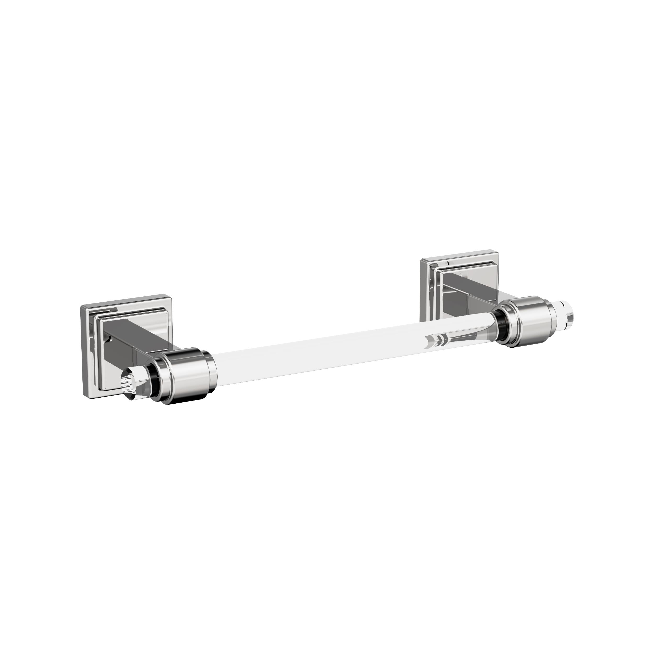 Glacio Clear/Chrome 8 inch (203mm) Towel Bar