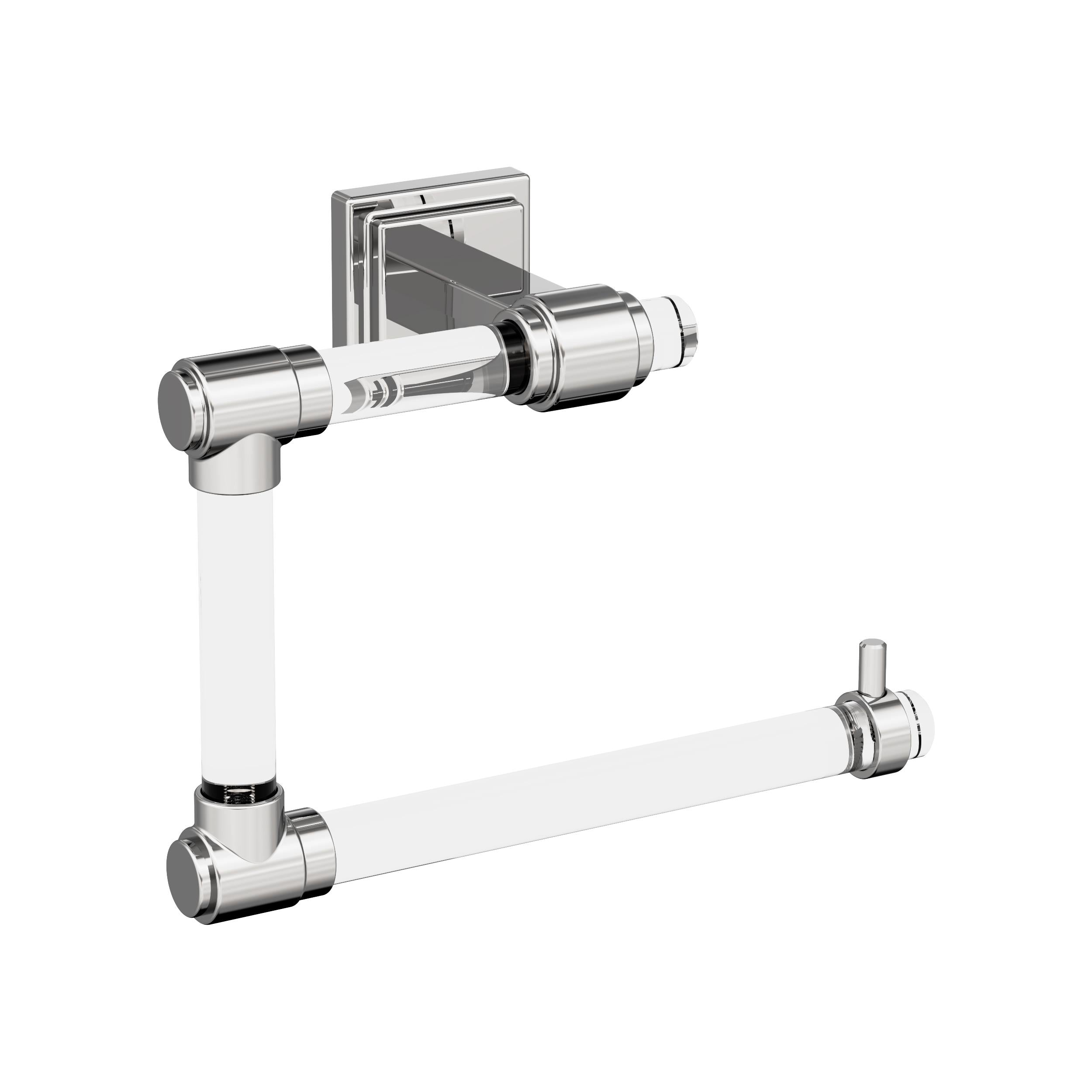 Glacio Clear/Chrome Open Towel Ring