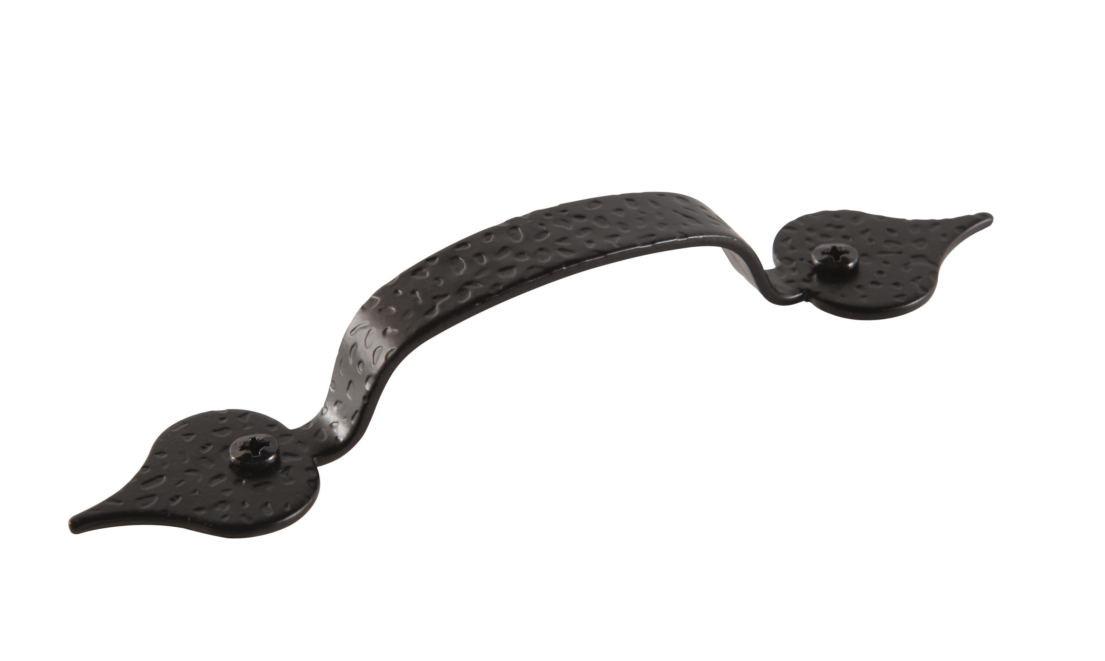 Everyday Heritage 3-1/4 inch (82mm) Center-to-Center Colonial Black Cabinet Pull