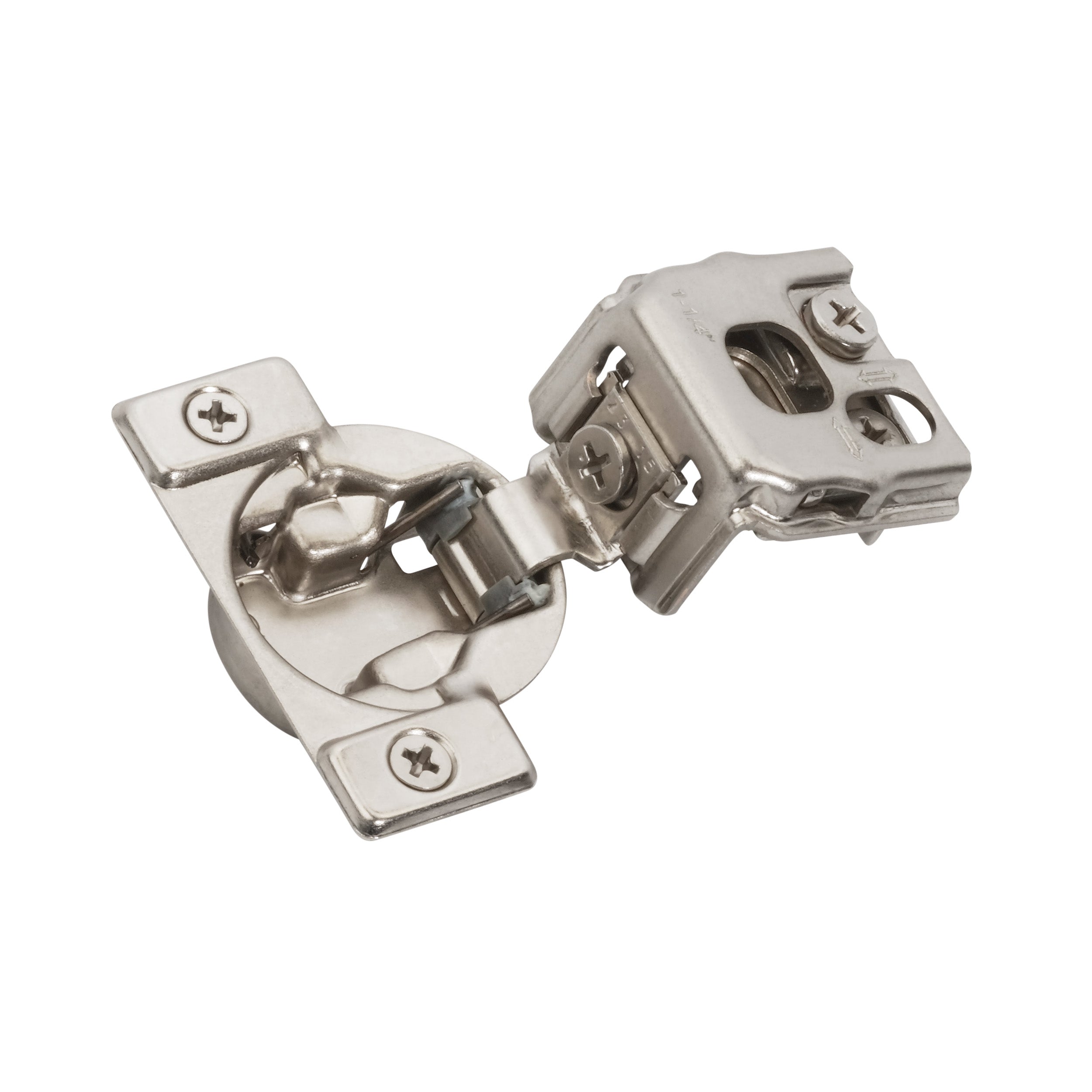 1-1/4 inch (32mm) Overlay Face Frame Self Close Concealed Cabinet Hinge - 1 Pair