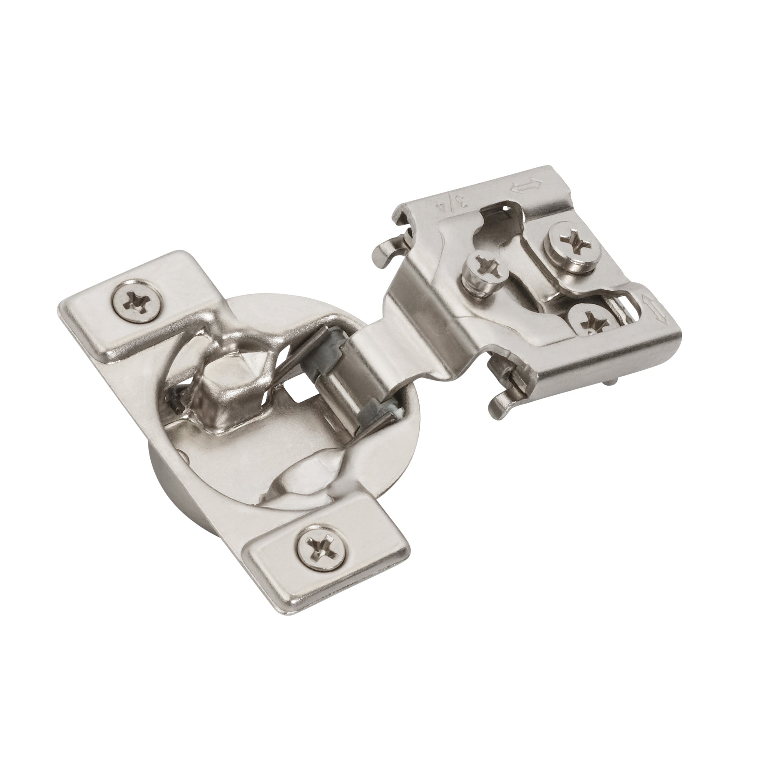 3/4 inch (19mm) Overlay Face Frame Self Close Concealed Cabinet Hinge - 1 Pair