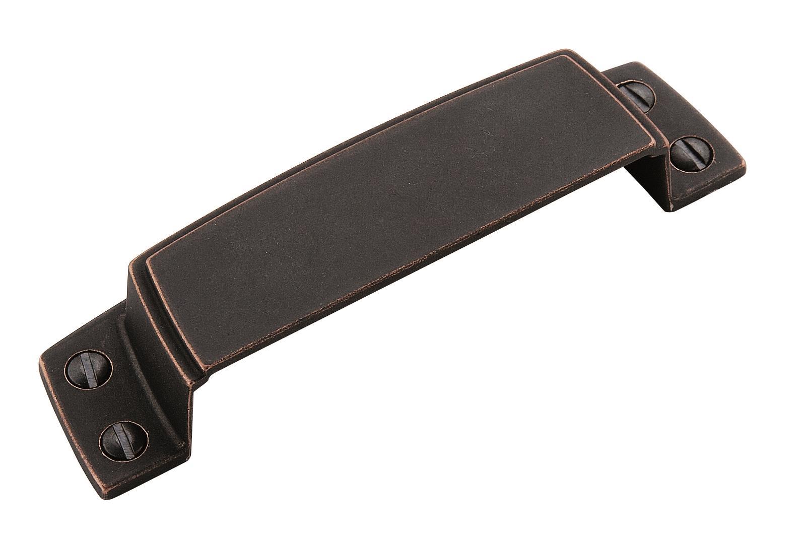Highland Ridge 3-1/2 inch (89mm) Center-to-Center Dark Oiled Bronze Cabinet Cup Pull