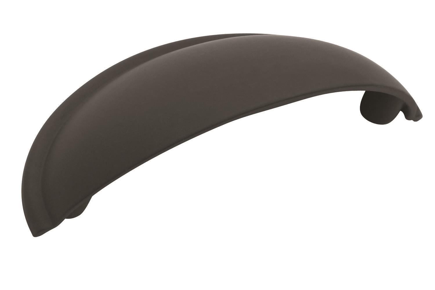 Cup Pulls 2-1/2 inch (64mm) Center-to-Center Matte Black Cabinet Cup Pull