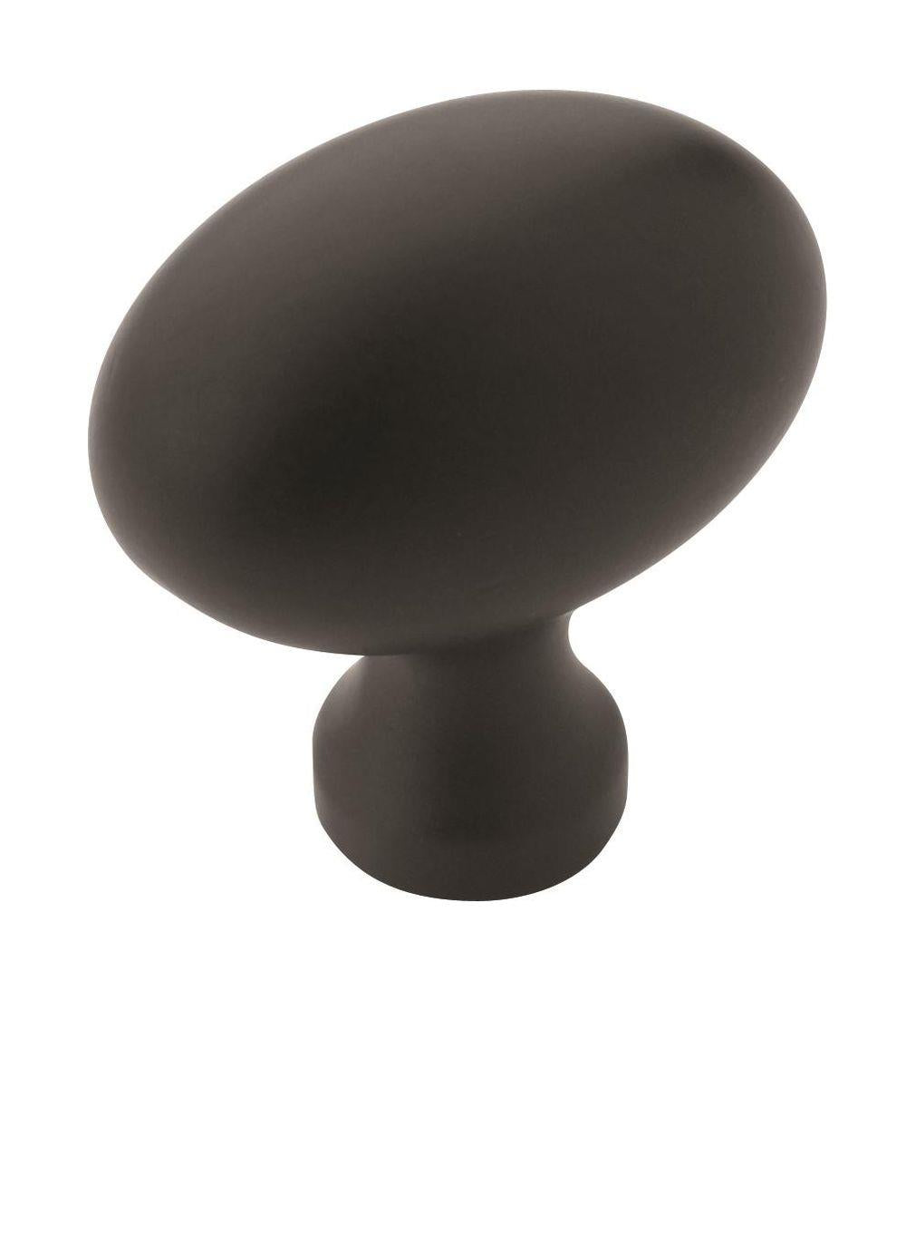 Vaile 1-3/8 inch (35mm) Length Matte Black Cabinet Knob