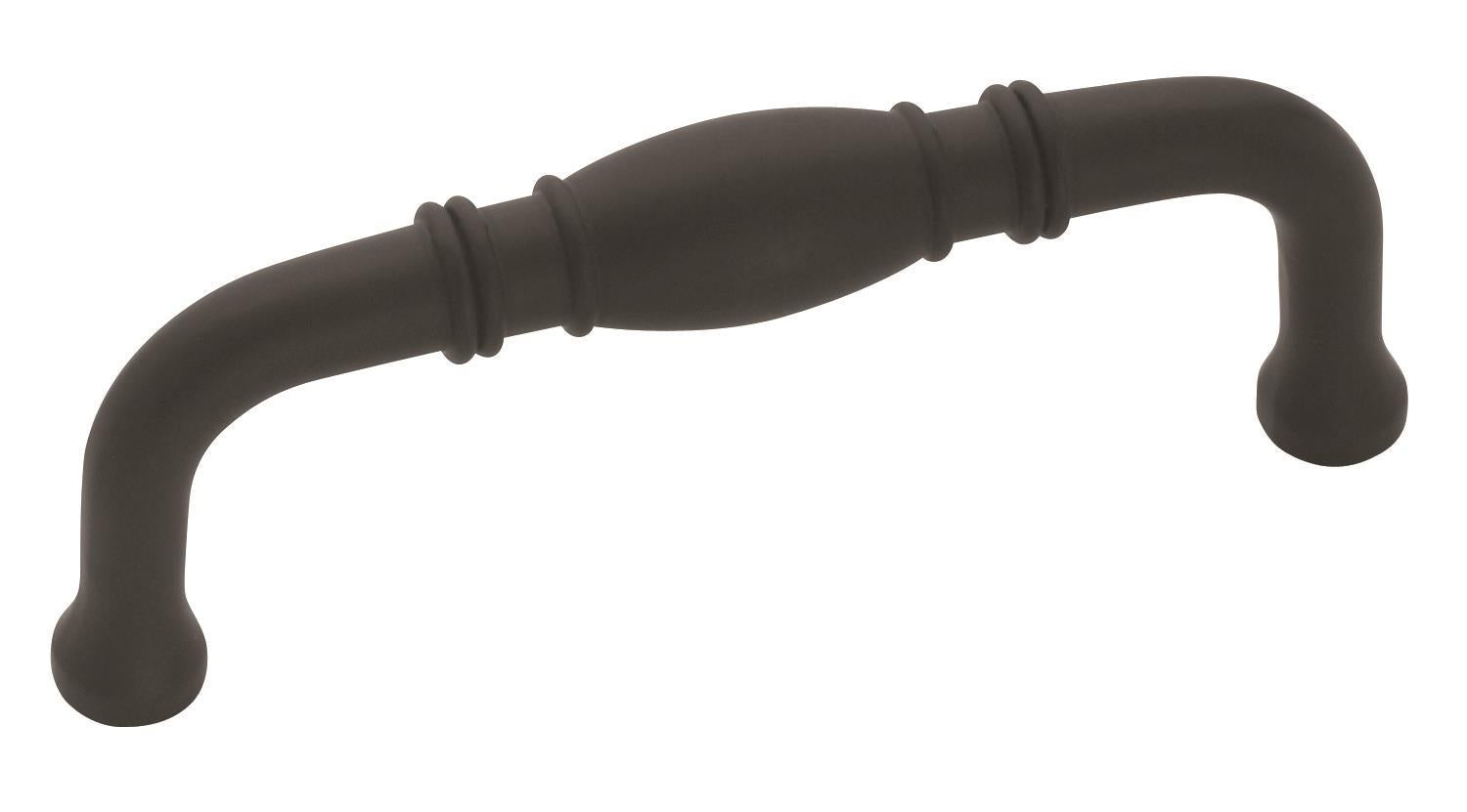 Granby 3 inch (76mm) Center-to-Center Matte Black Cabinet Pull