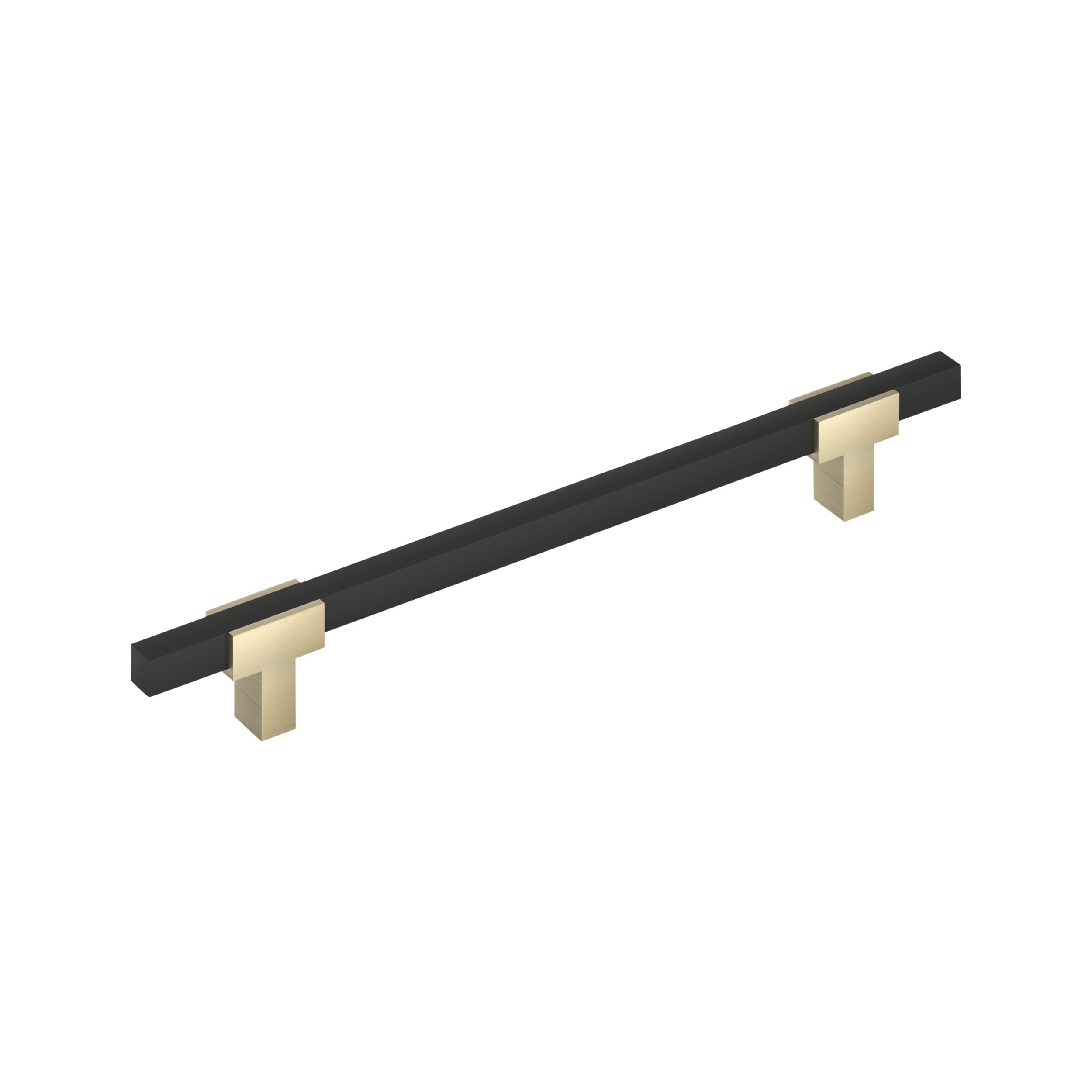 Urbanite 12 inch (305mm) Center-to-Center Golden Champagne/Matte Black Appliance Pull