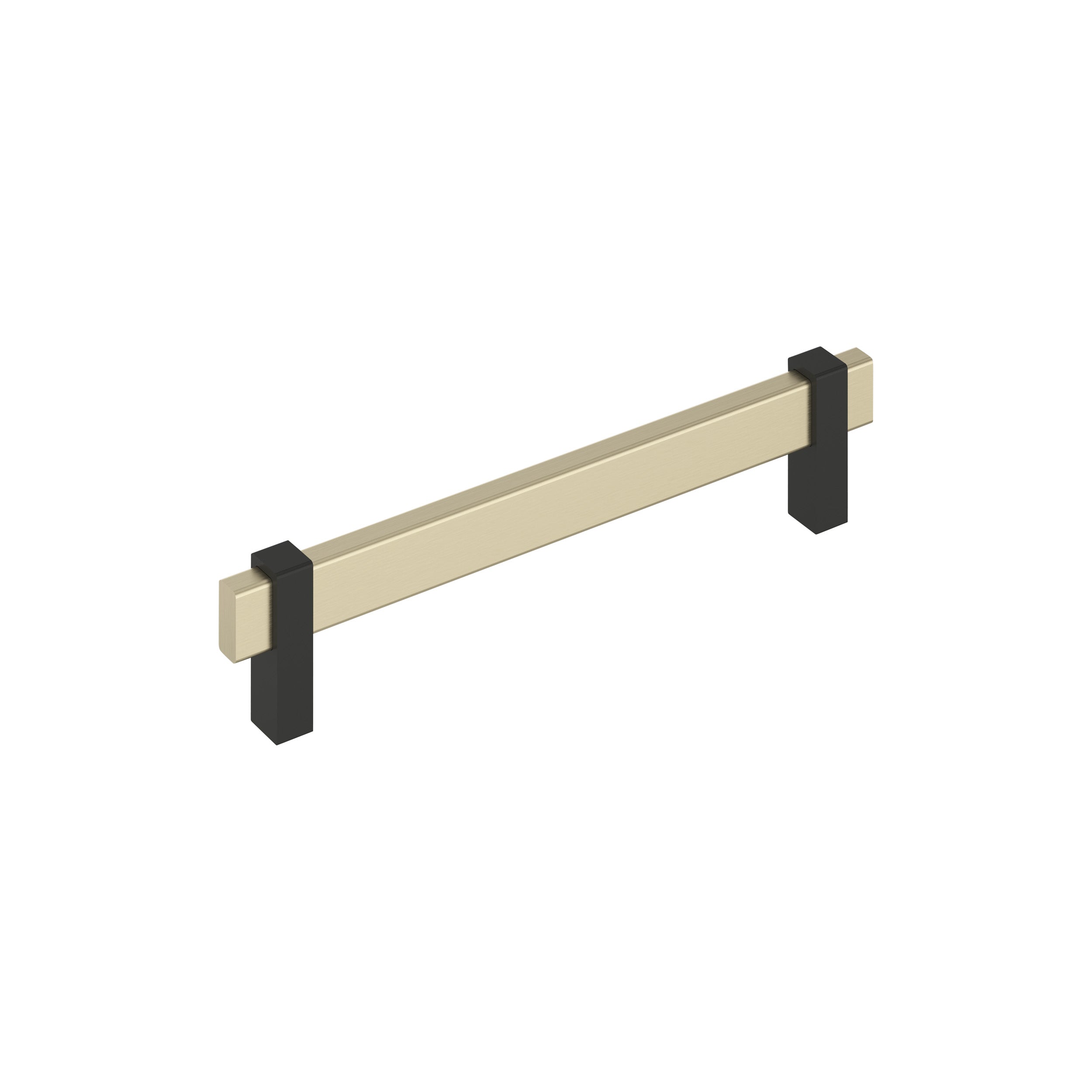 Mulino 6-5/16 inch (160mm) Center-to-Center Golden Champagne/Matte Black Cabinet Pull