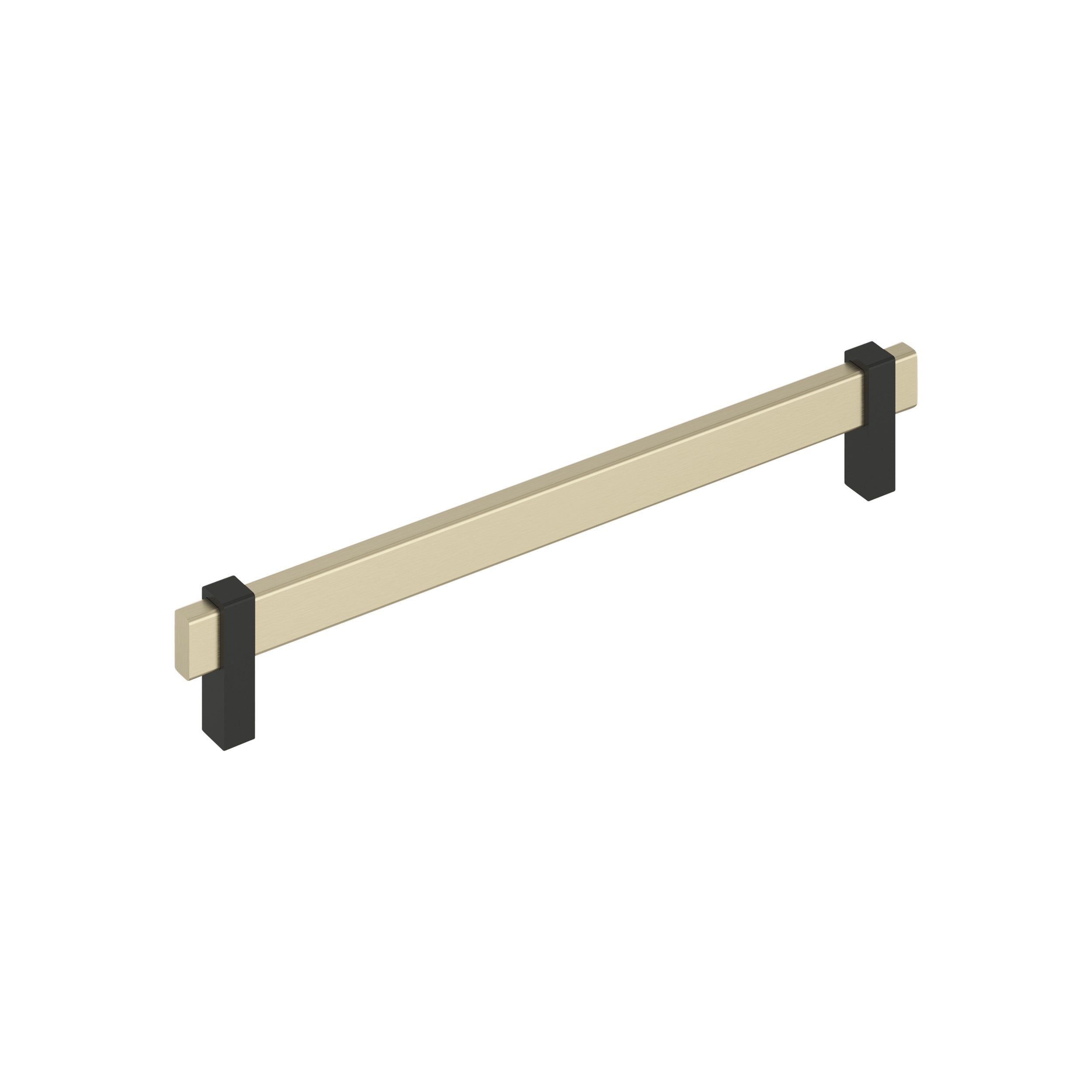 Mulino 8-13/16 inch (224mm) Center-to-Center Golden Champagne/Matte Black Cabinet Pull