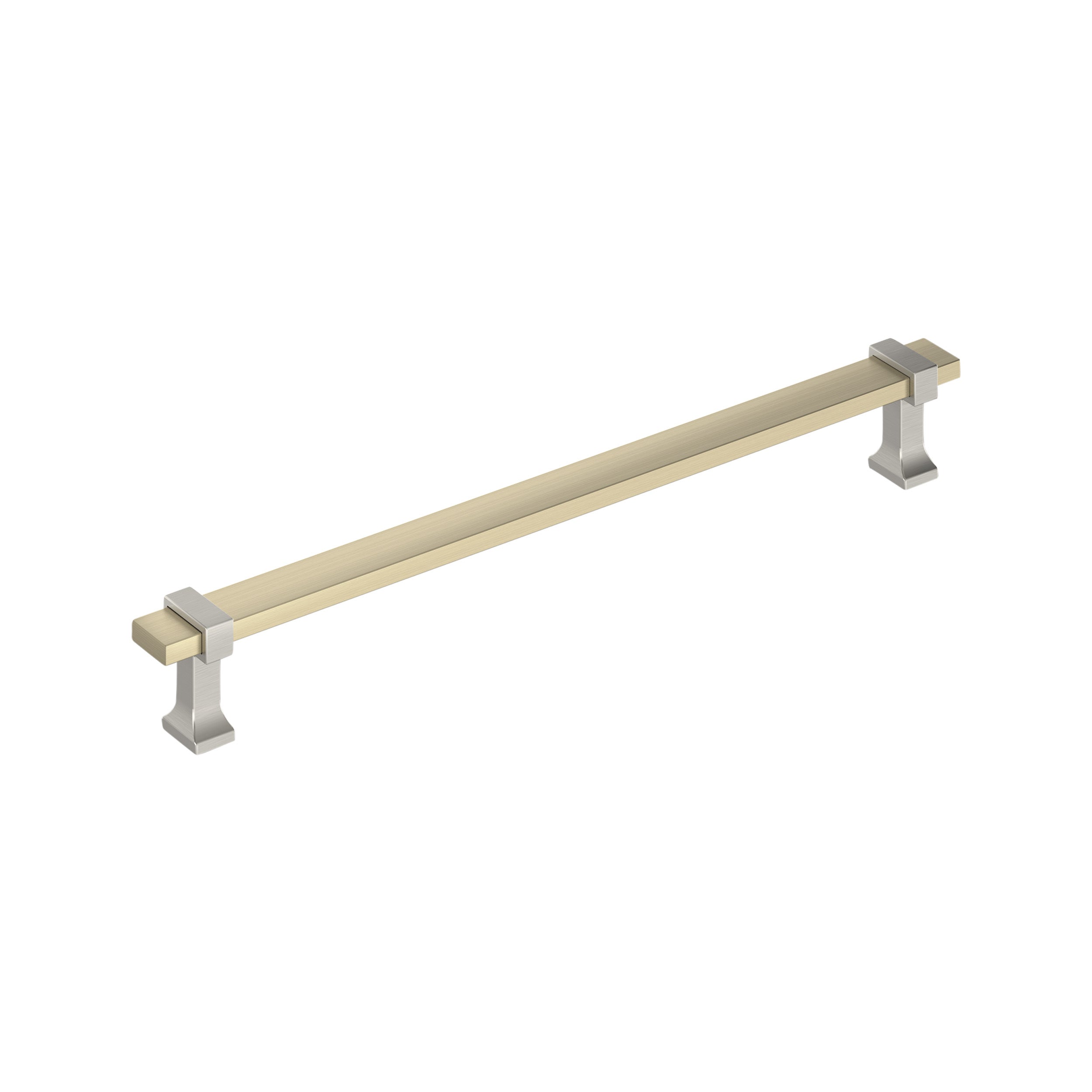 Overton 12 inch (305mm) Center-to-Center Golden Champagne/Satin Nickel Appliance Pull