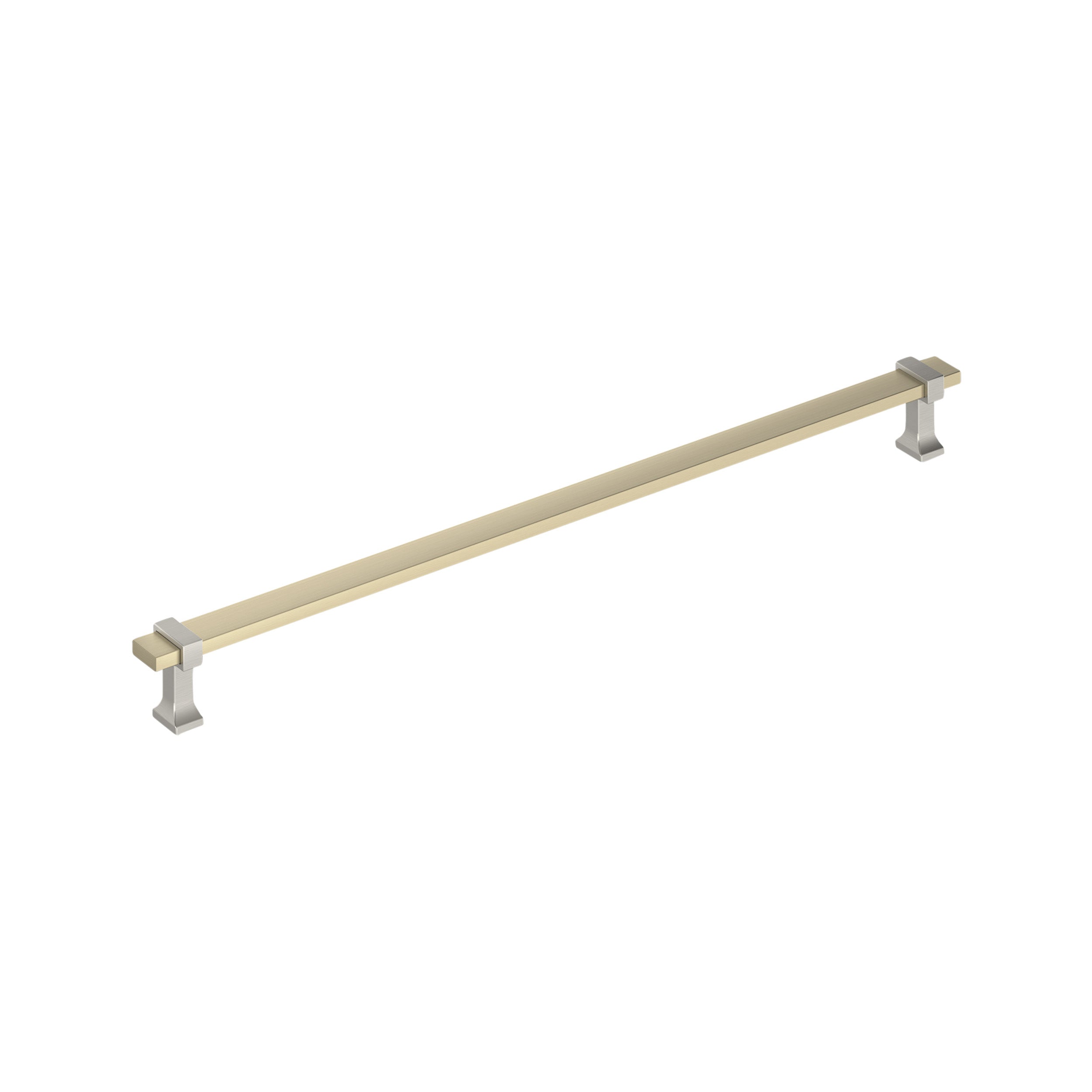 Overton 18 inch (457mm) Center-to-Center Golden Champagne/Satin Nickel Appliance Pull