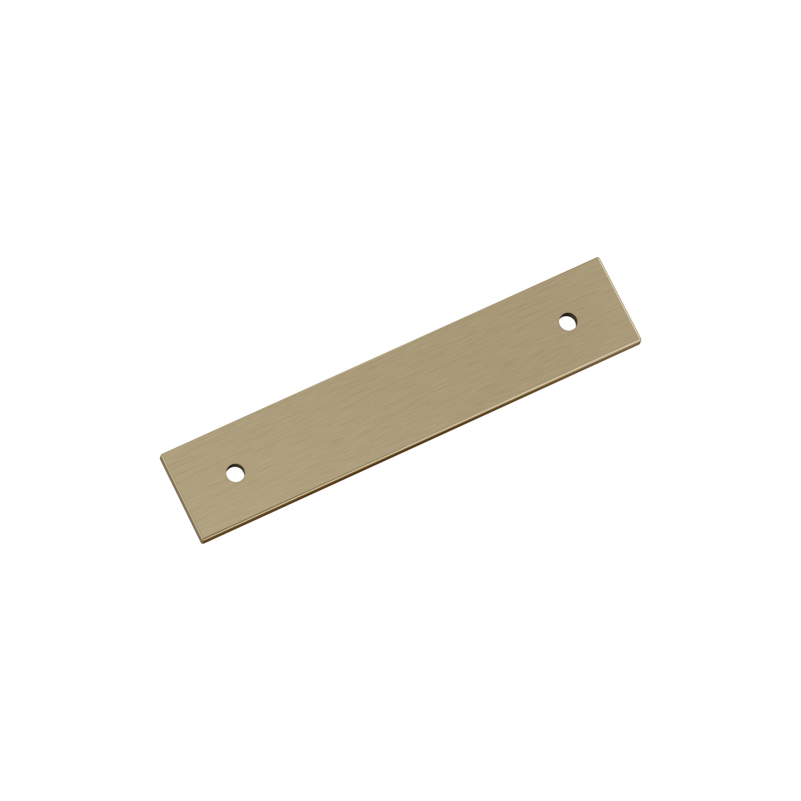 Ladera 3-3/4 inch (96mm) Center-to-Center Rectangle Golden Champagne Cabinet Pull Backplate