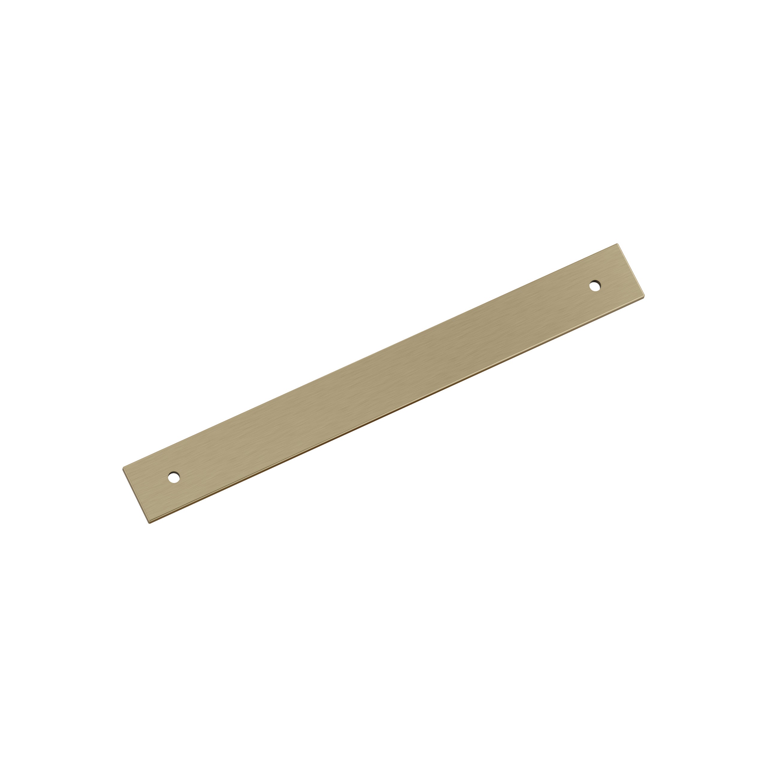 Ladera 7-9/16 inch (192mm) Center-to-Center Rectangle Golden Champagne Cabinet Pull Backplate