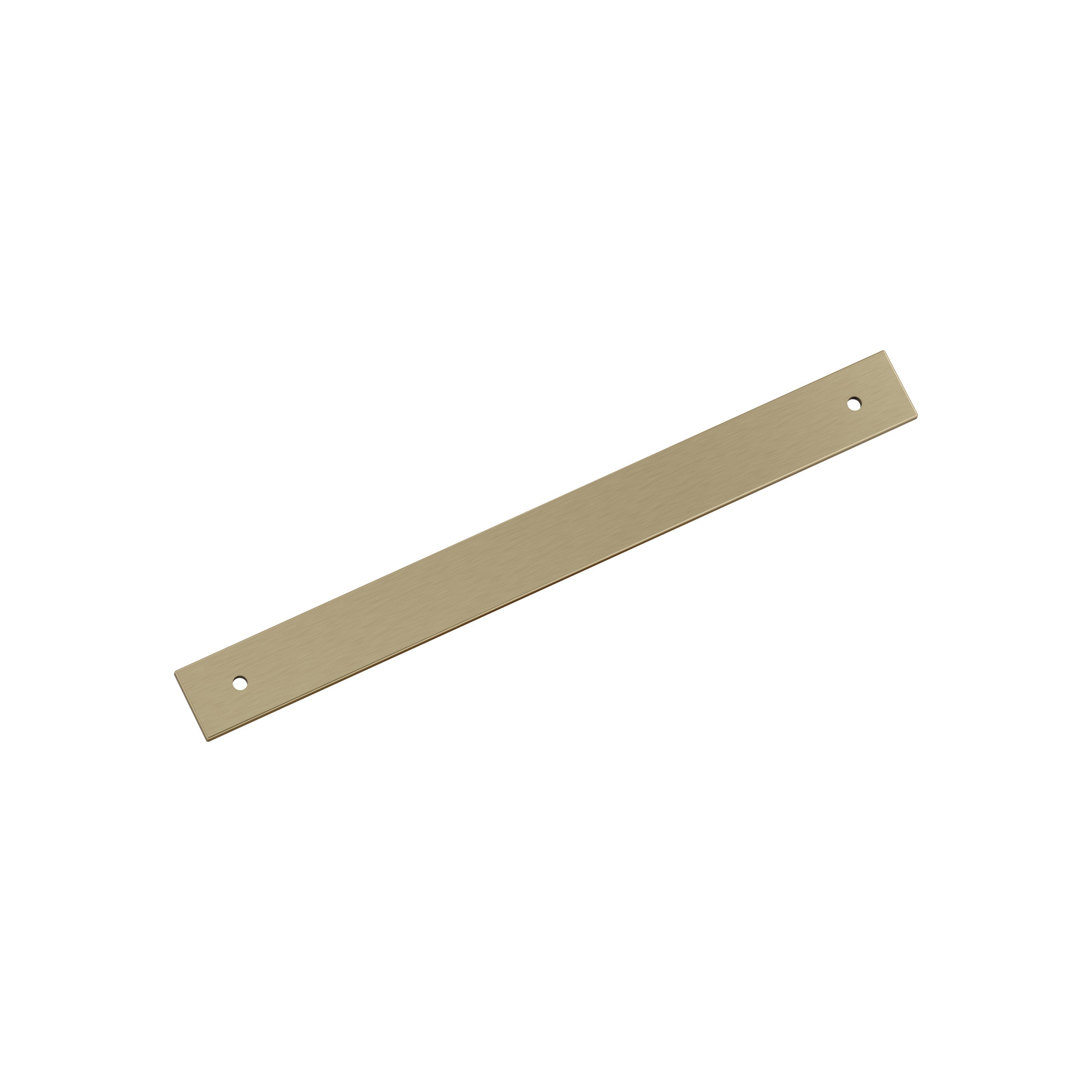 Ladera 8-13/16 inch (224mm) Center-to-Center Rectangle Golden Champagne Cabinet Pull Backplate