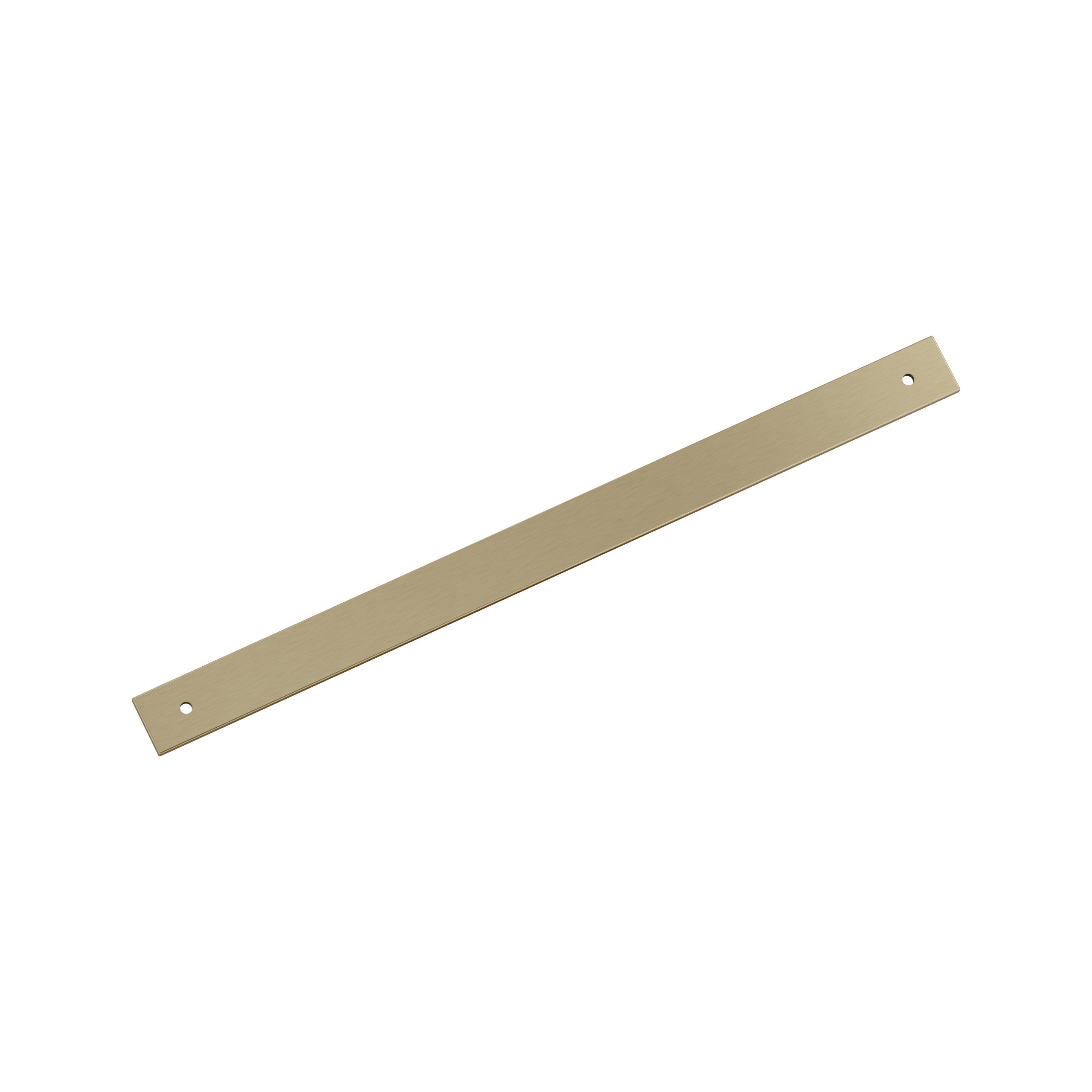 Ladera 12-5/8 inch (320mm) Center-to-Center Rectangle Golden Champagne Cabinet Pull Backplate