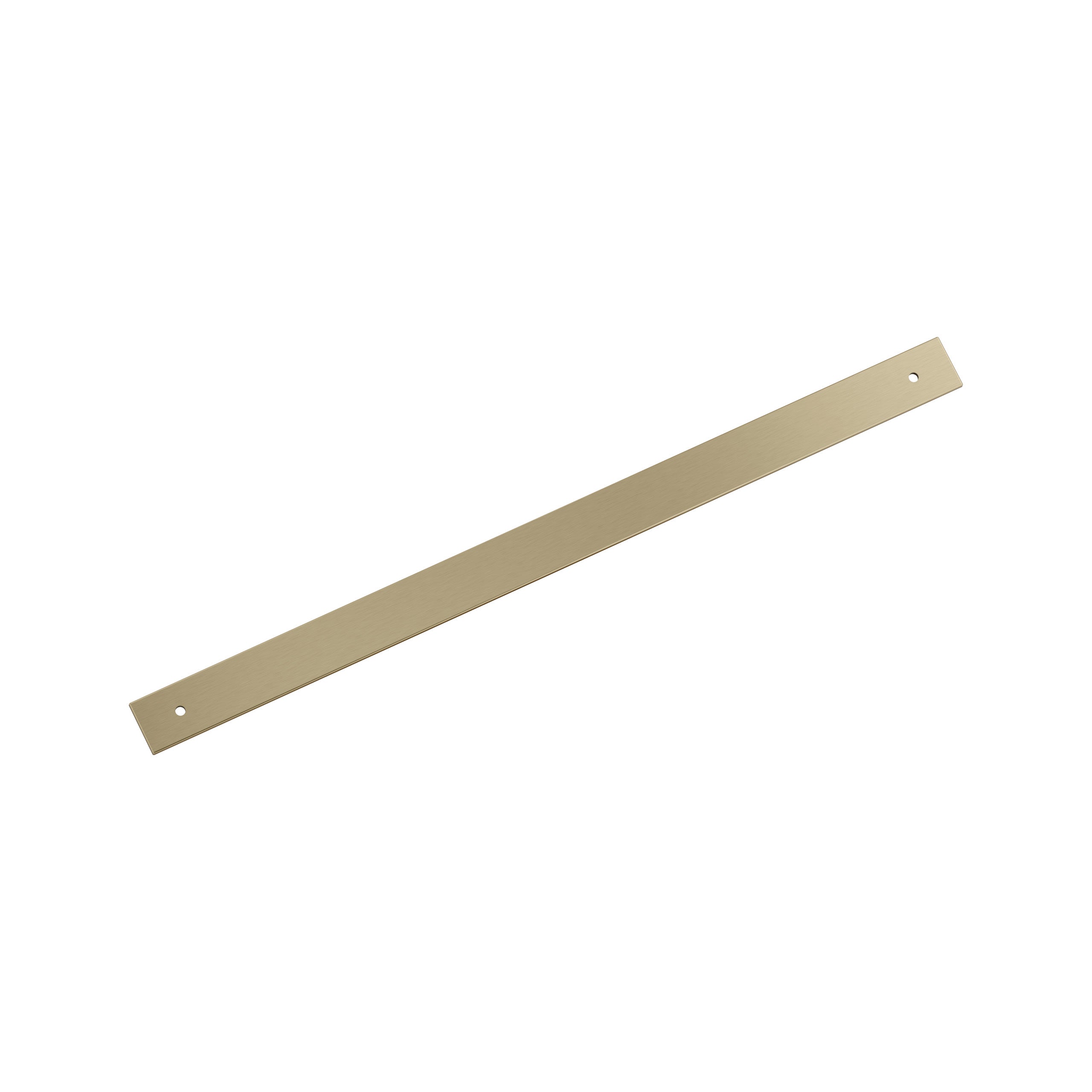 Ladera 18 inch (457mm) Center-to-Center Rectangle Golden Champagne Cabinet Pull Backplate