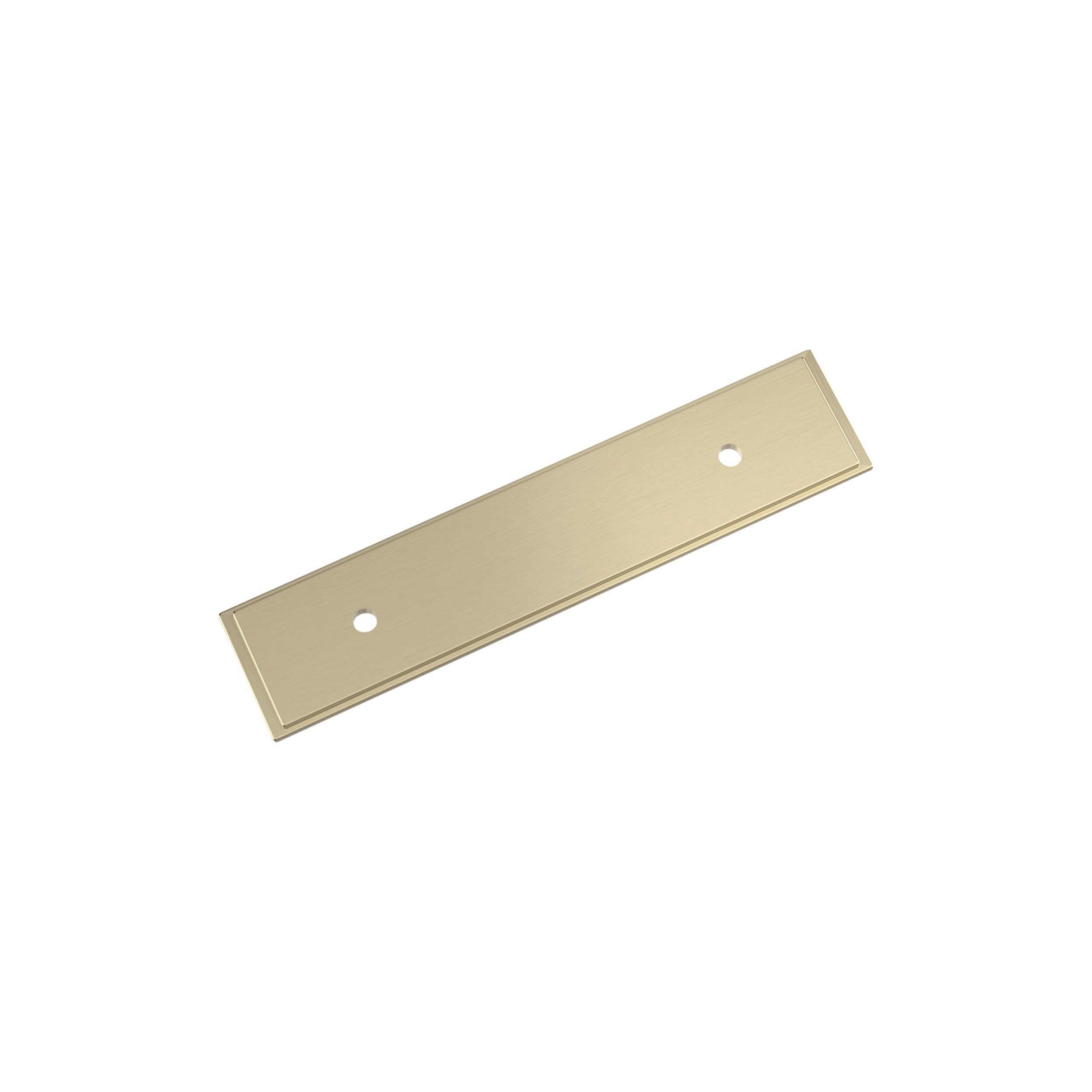 Maymont 3 inch (76mm) Center-to-Center Rectangle Golden Champagne Cabinet Pull Backplate