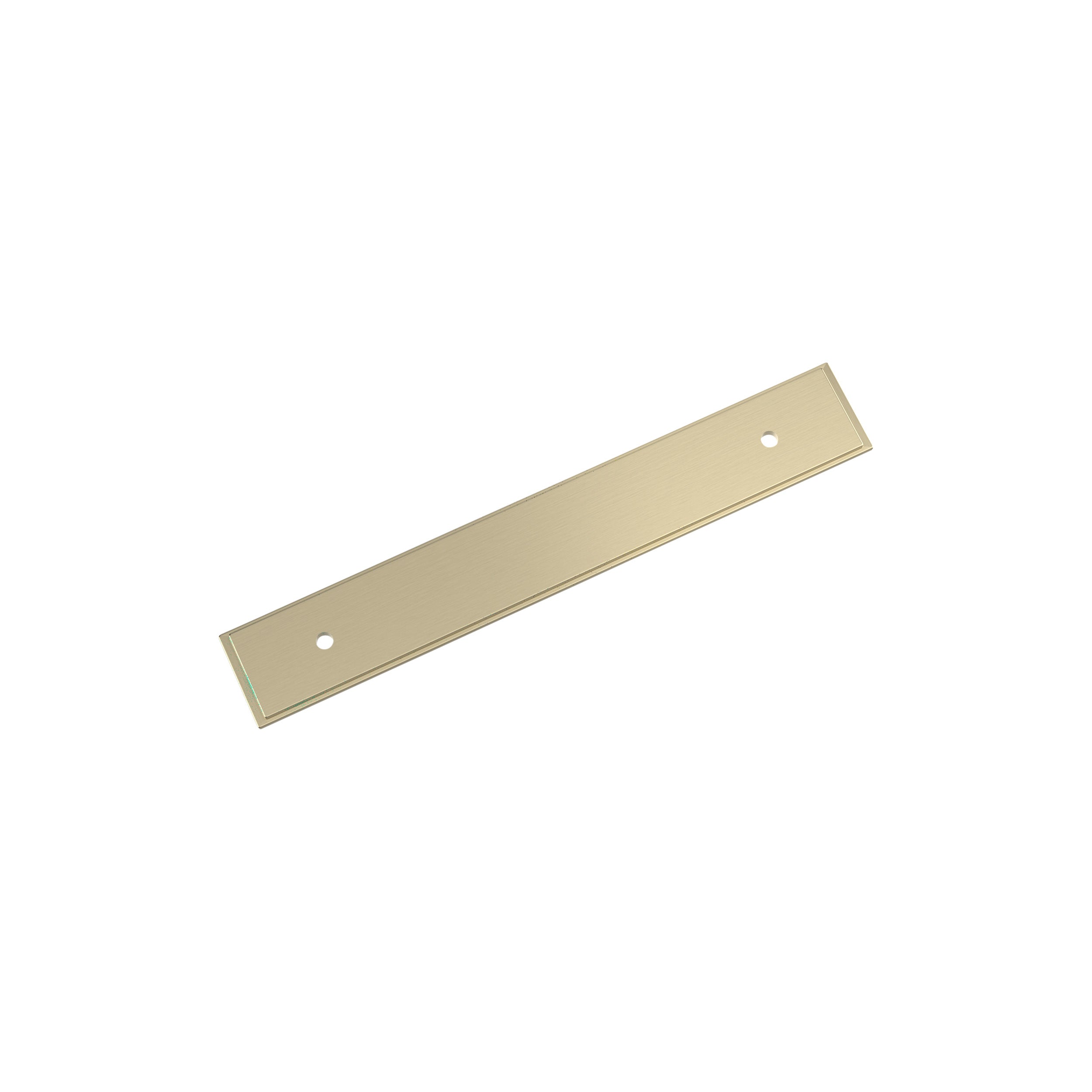 Maymont 5-1/16 inch (128mm) Center-to-Center Rectangle Golden Champagne Cabinet Pull Backplate
