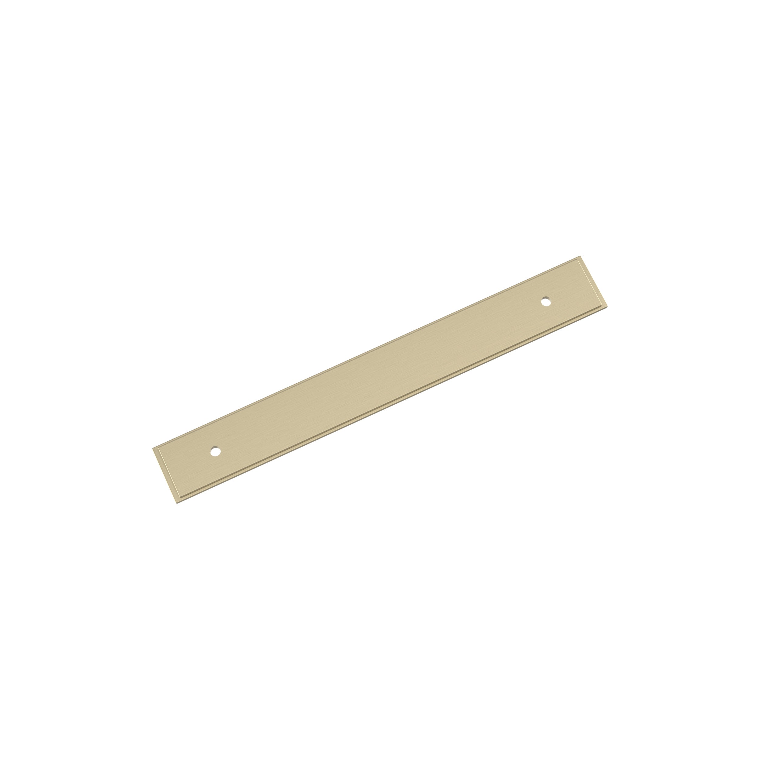 Maymont 6-5/16 inch (160mm) Center-to-Center Rectangle Golden Champagne Cabinet Pull Backplate