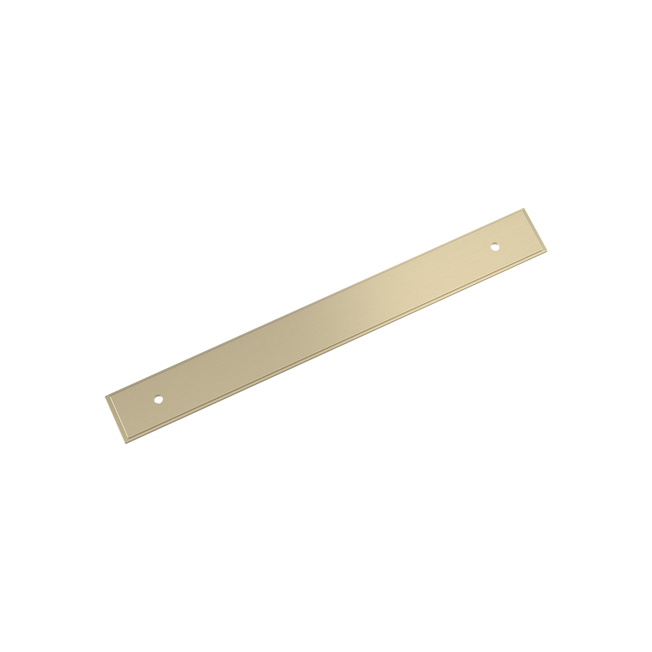 Maymont 7-9/16 inch (192mm) Center-to-Center Rectangle Golden Champagne Cabinet Pull Backplate