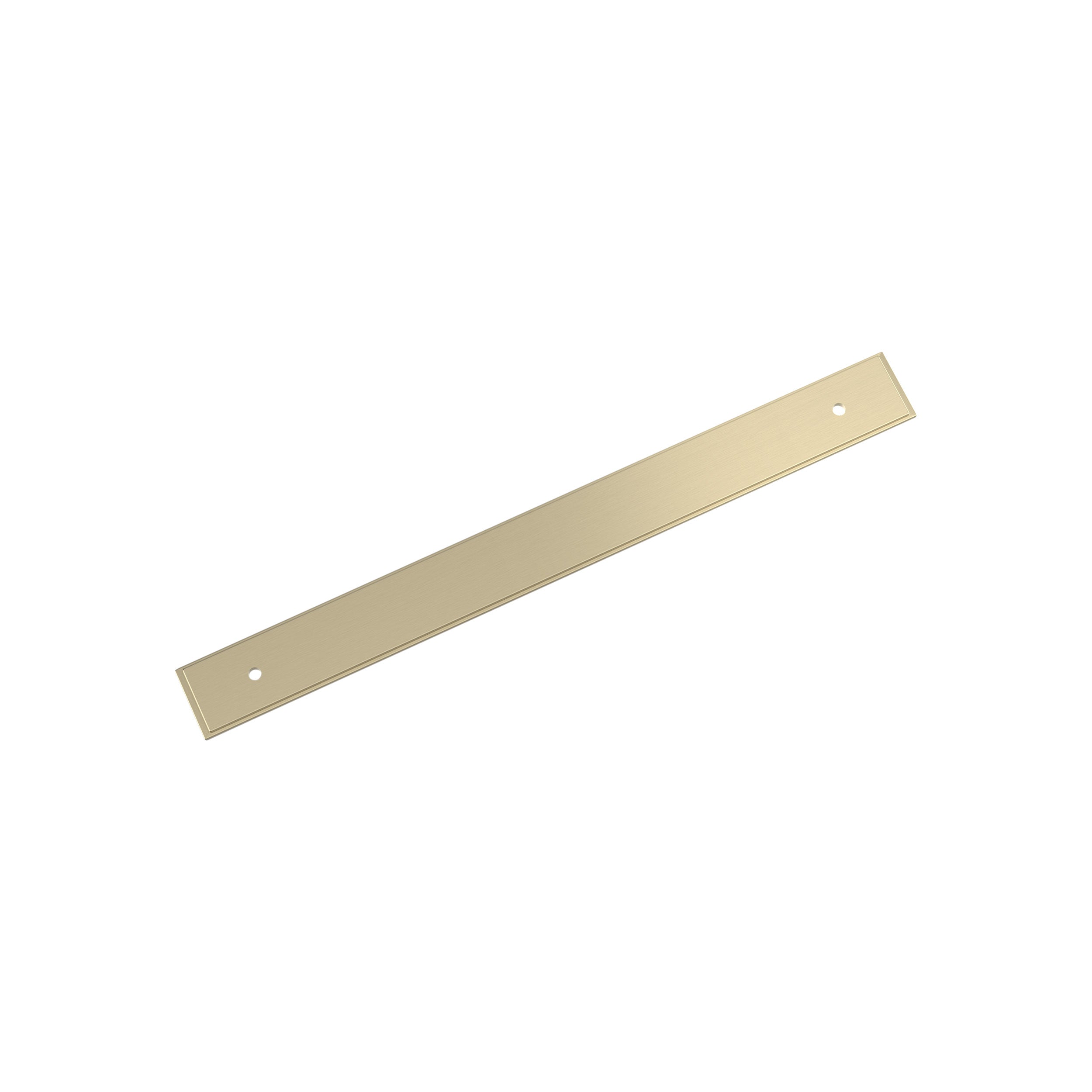 Maymont 8-13/16 inch (224mm) Center-to-Center Rectangle Golden Champagne Cabinet Pull Backplate
