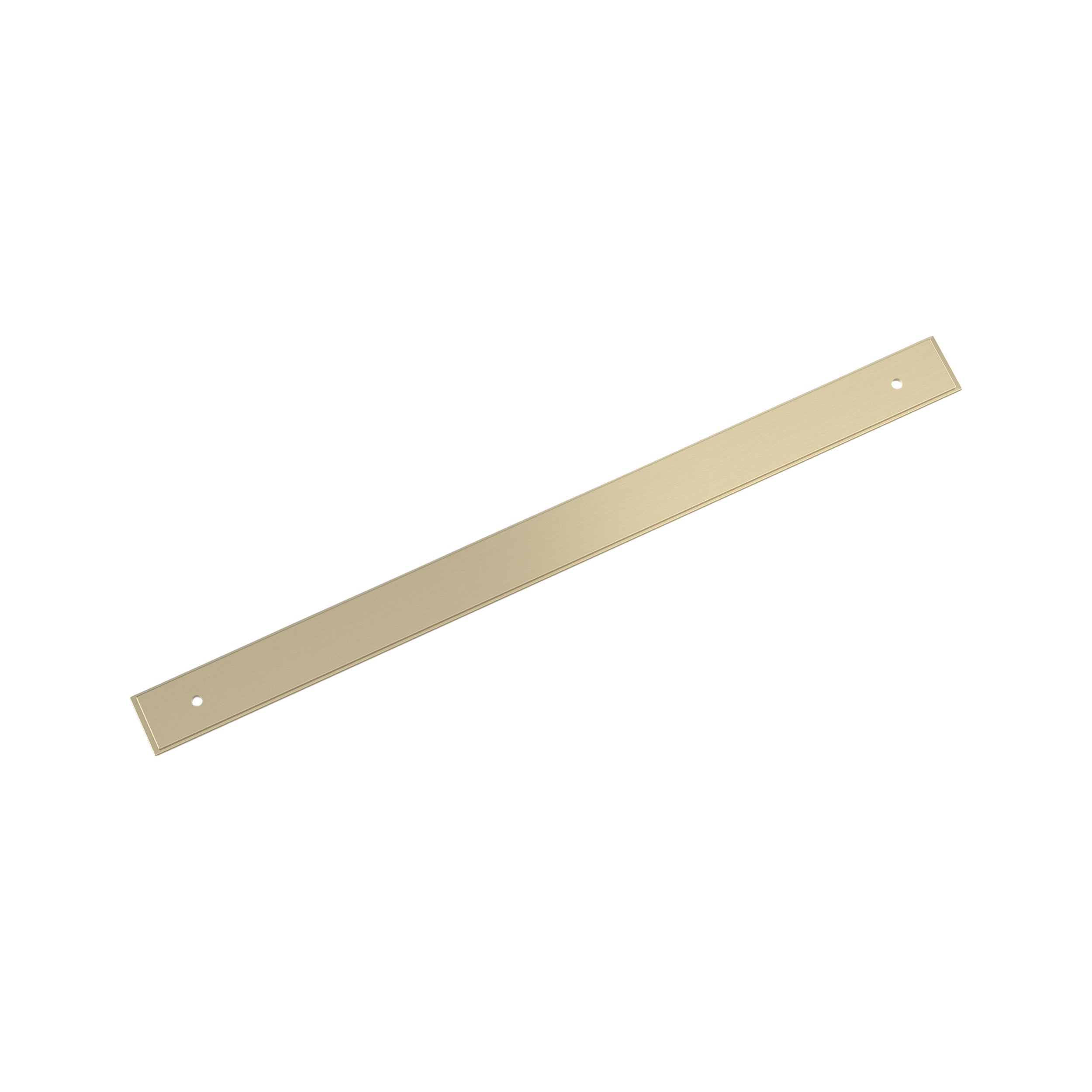 Maymont 12-5/8 inch (320mm) Center-to-Center Rectangle Golden Champagne Cabinet Pull Backplate