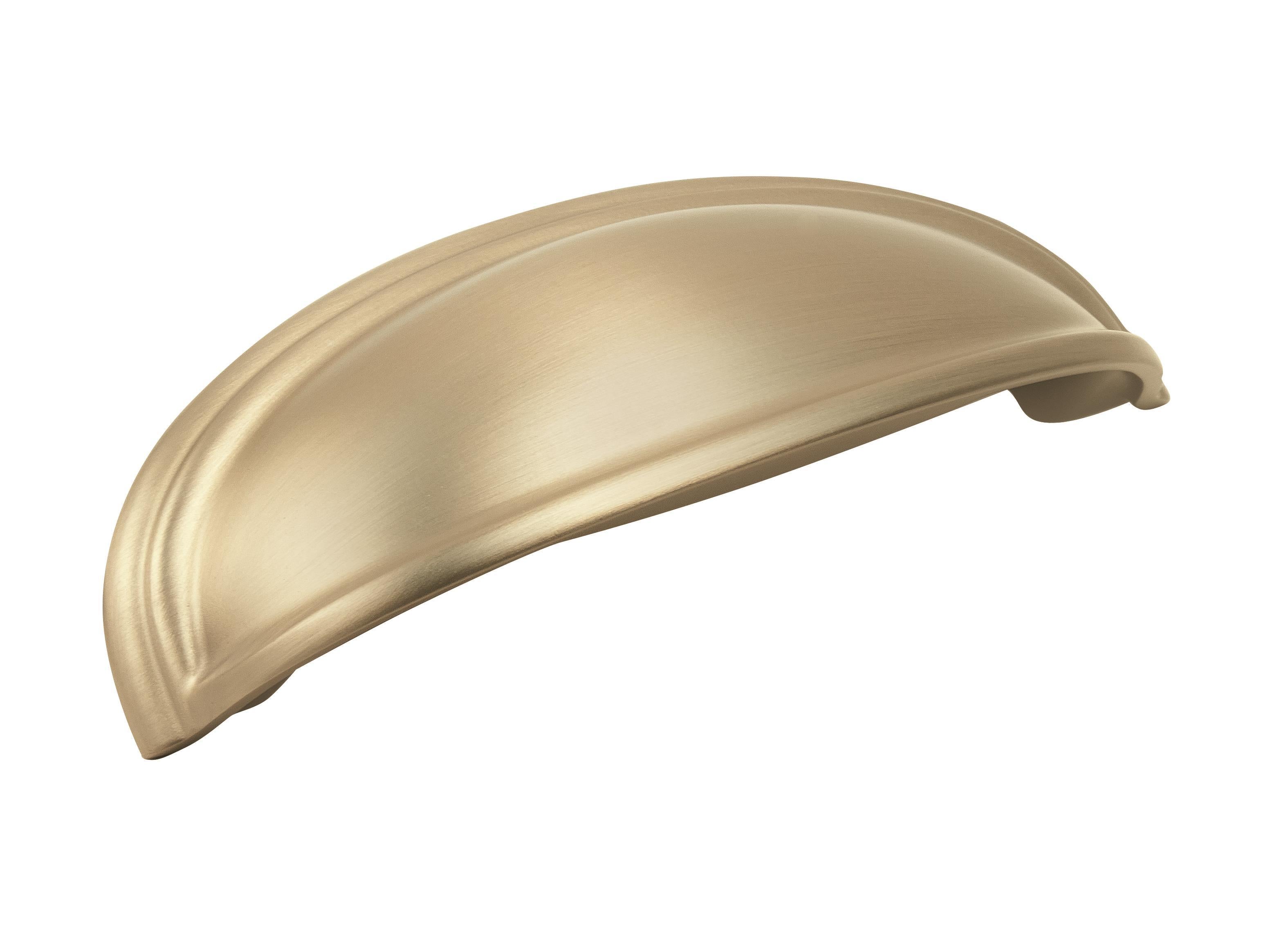 Ashby 3 inch or 4 inch (76mm or 102mm) Center-to-Center Golden Champagne Cabinet Cup Pull