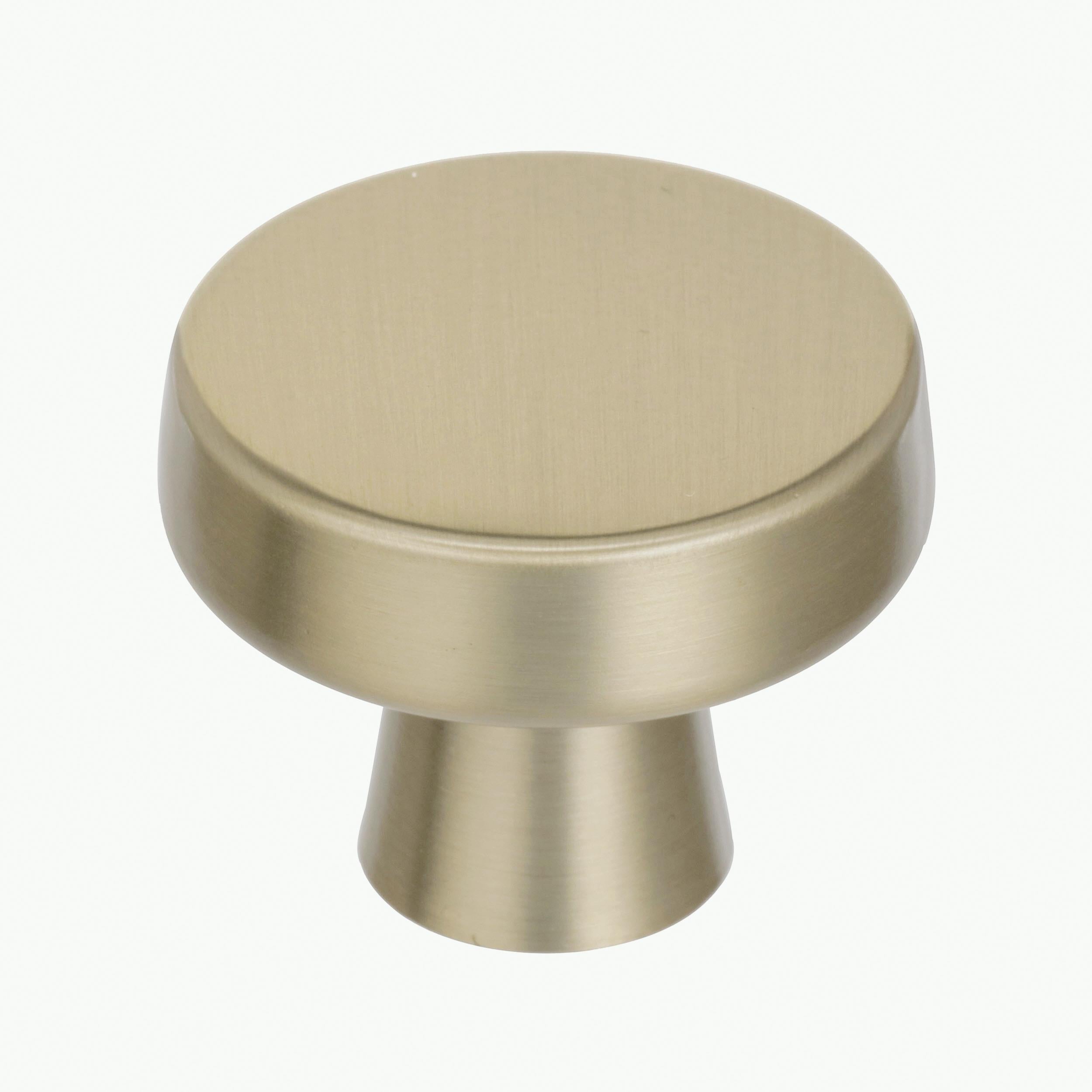 Blackrock 1-5/16 inch (33mm) Diameter Golden Champagne Cabinet Knob