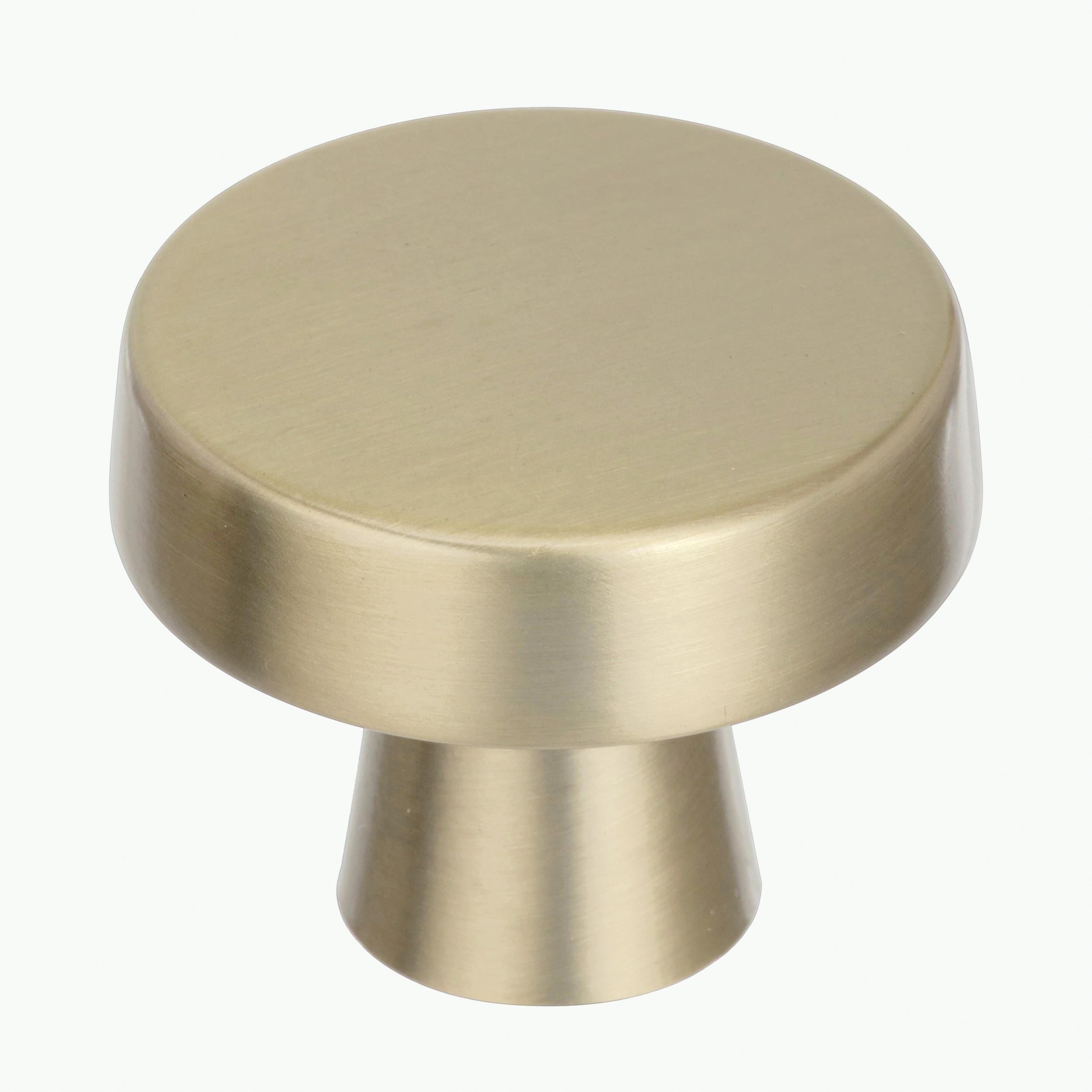 Blackrock 1-5/8 inch (41mm) Diameter Golden Champagne Cabinet Knob