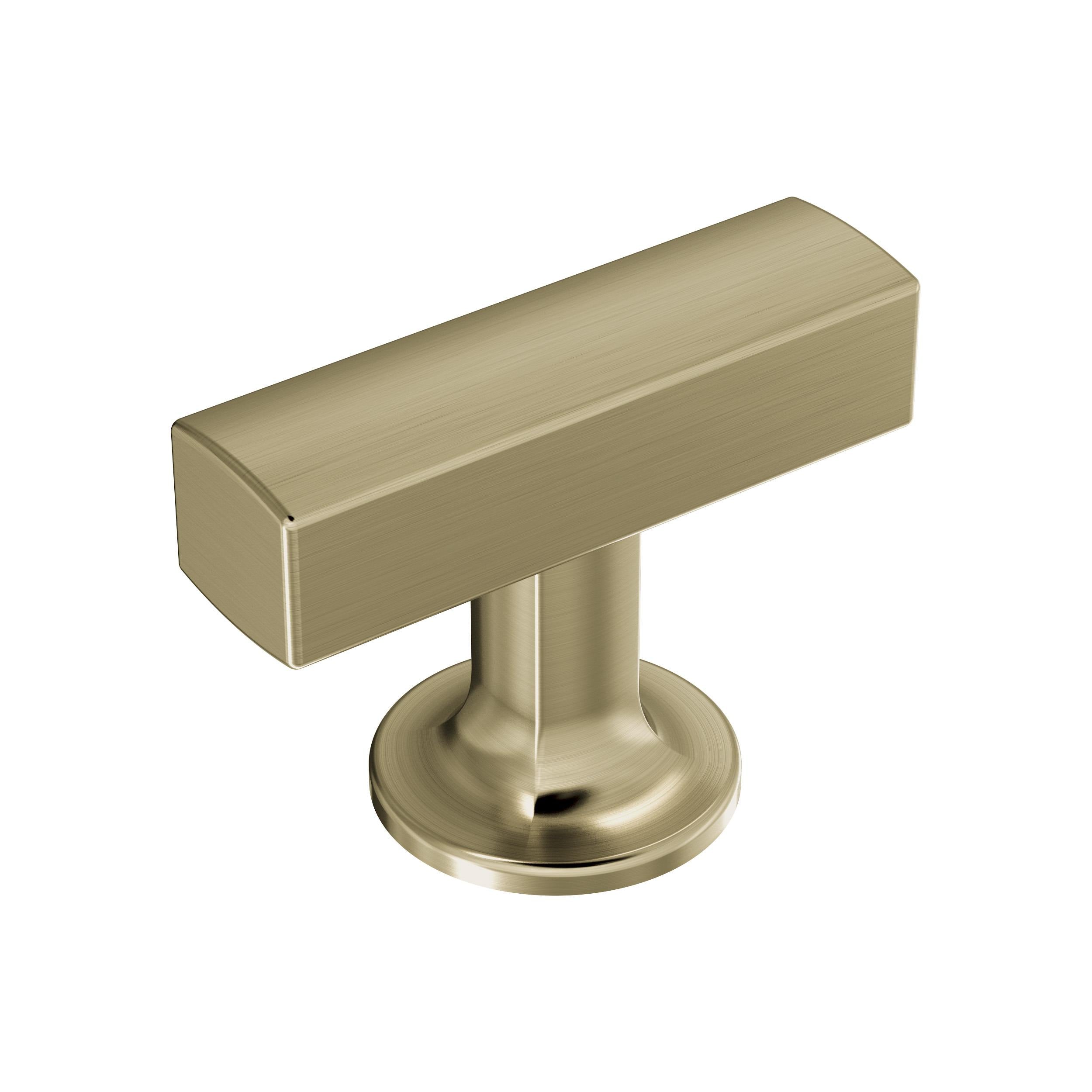 Everett 1-3/4 inch (44mm) Length Golden Champagne Cabinet Knob