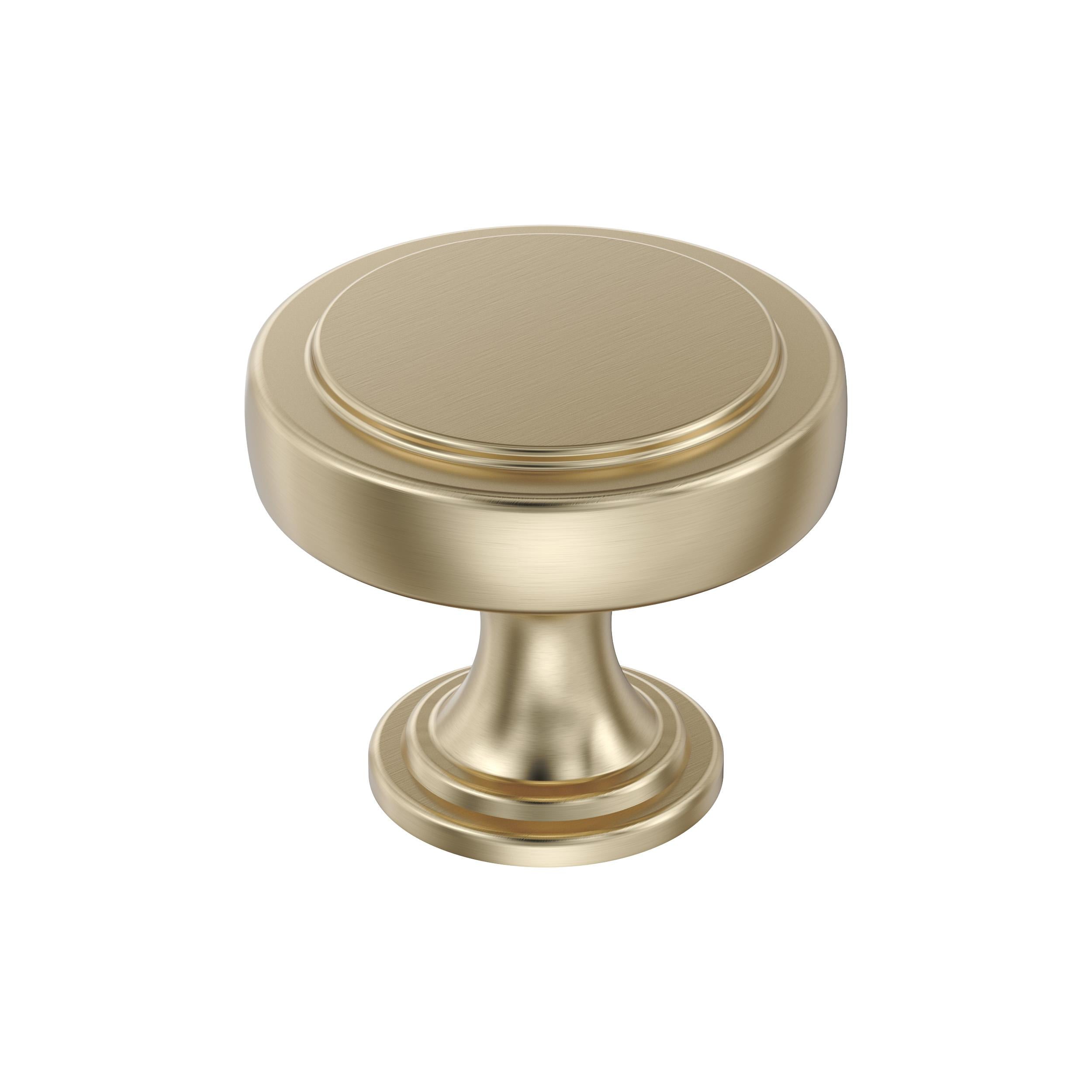 Exceed 1-1/2 inch (38mm) Diameter Golden Champagne Cabinet Knob
