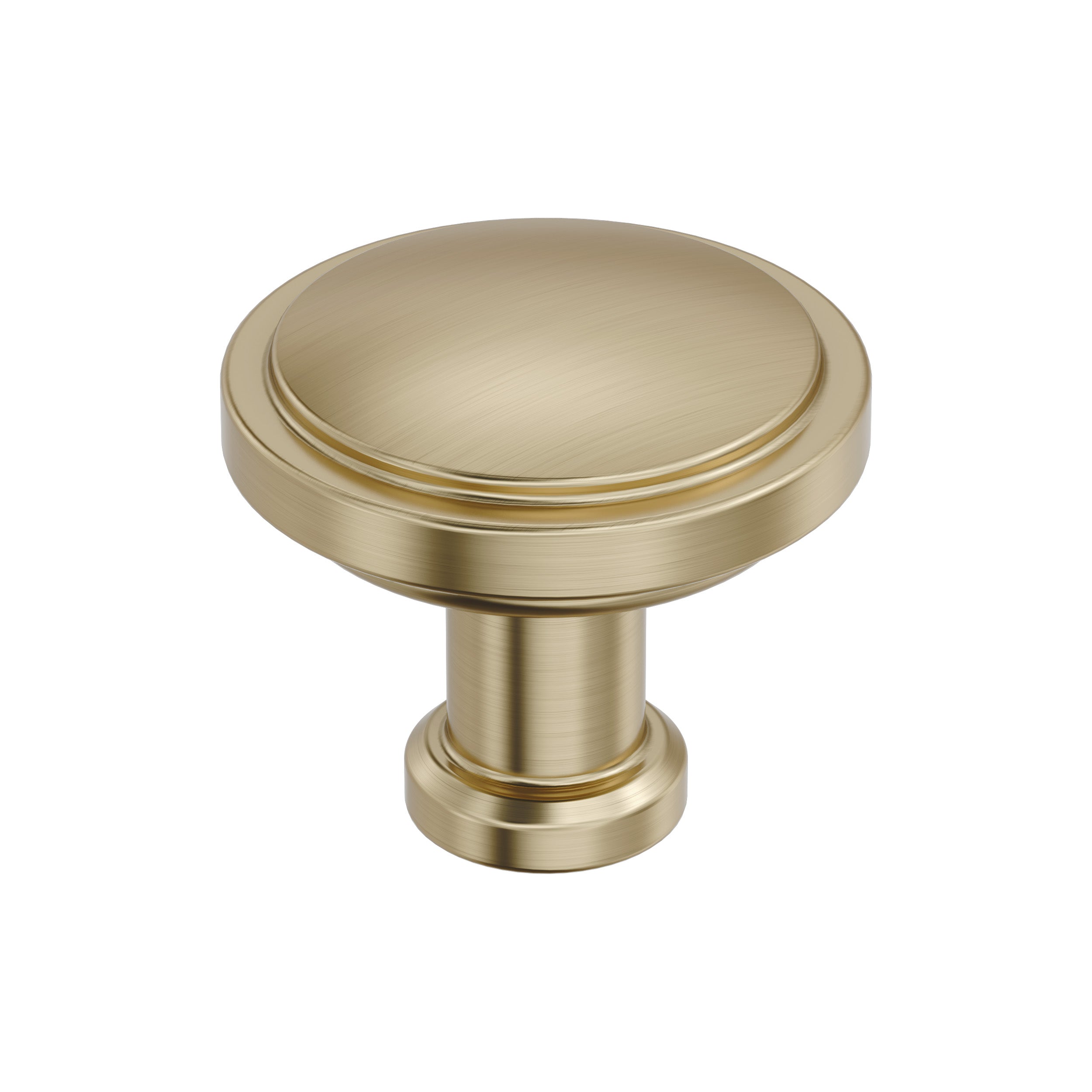 Faircrest 1-1/4 inch (32mm) Diameter Golden Champagne Cabinet Knob