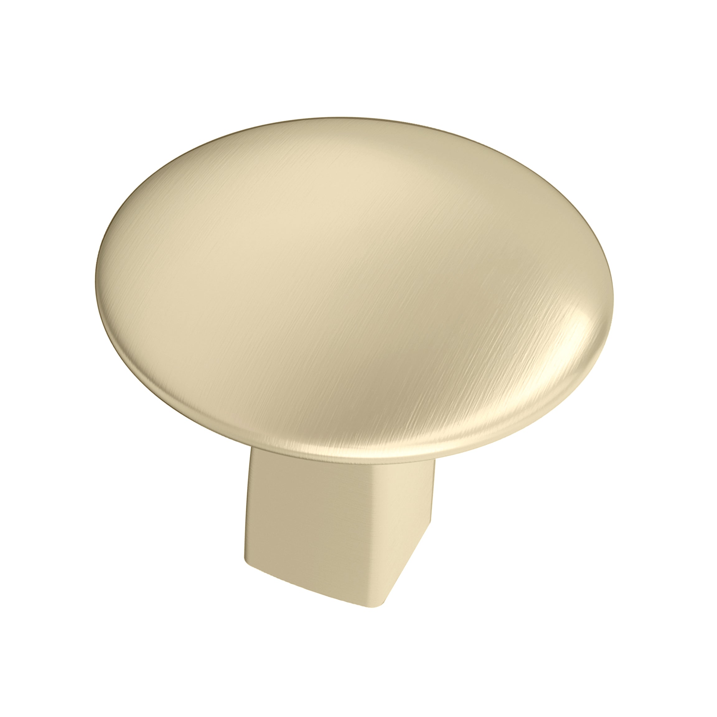 Riva 1-1/4 inch (32mm) Diameter Golden Champagne Cabinet Knob