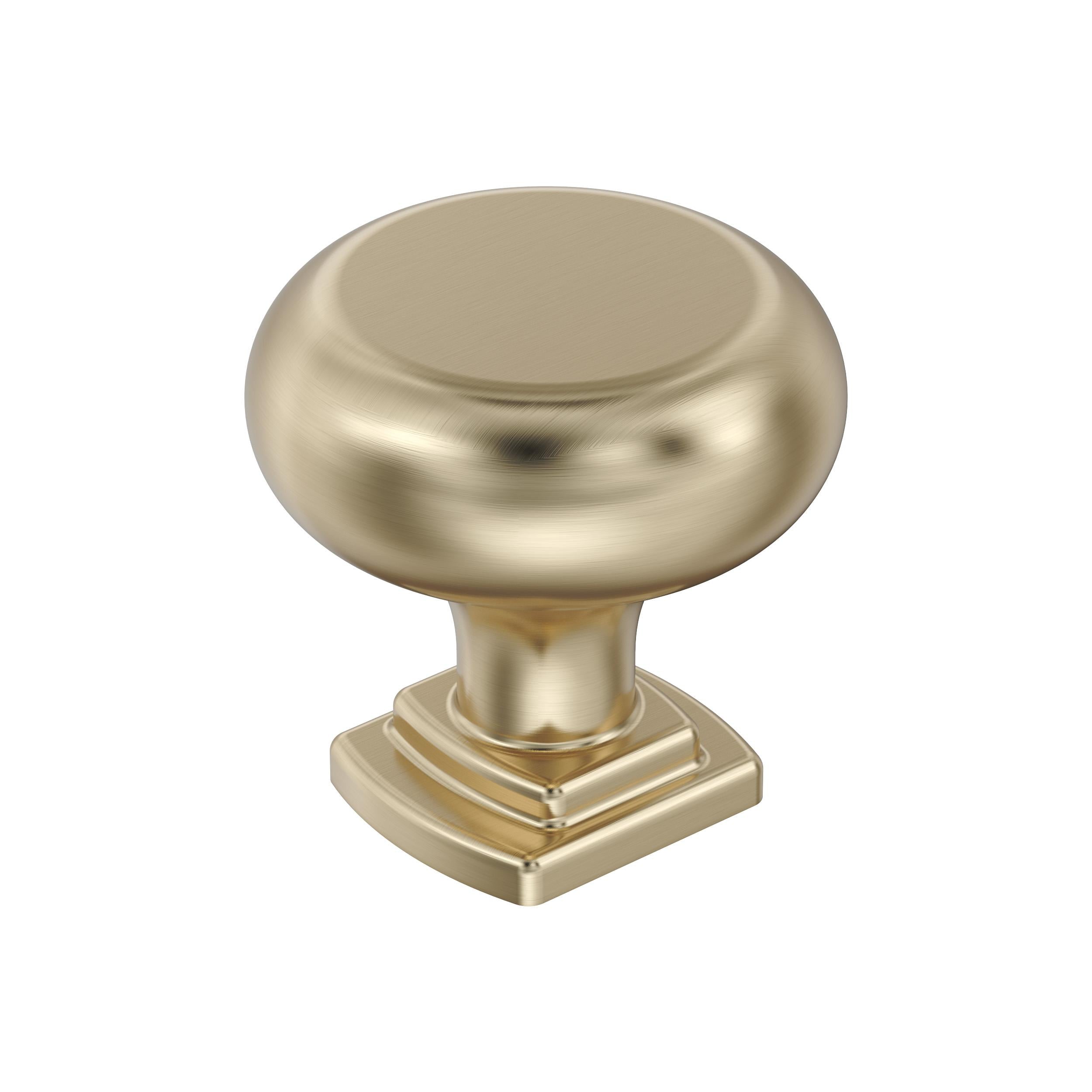 Surpass 1-1/4 inch (32mm) Diameter Golden Champagne Cabinet Knob