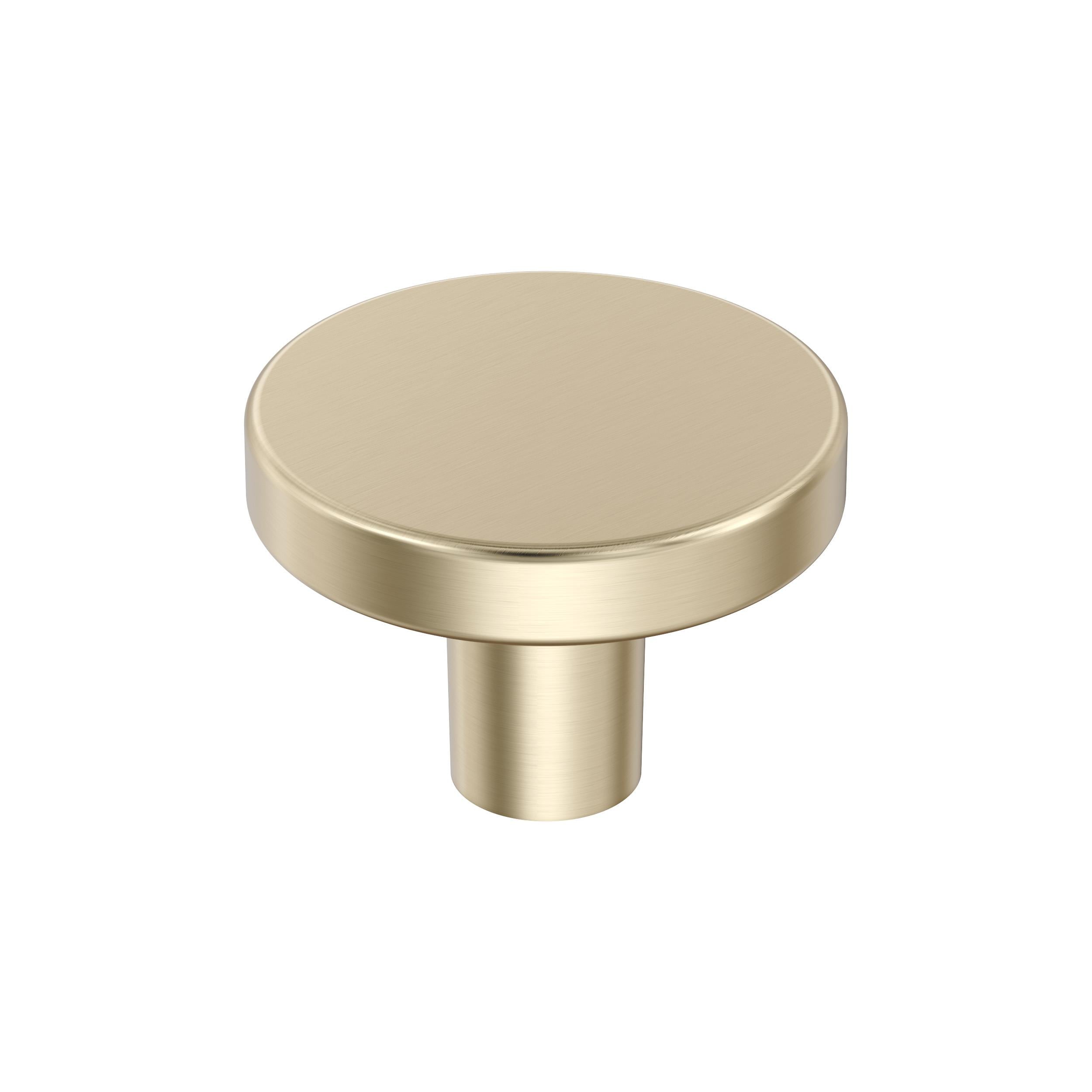 Versa 1-3/8 inch (35mm) Diameter Golden Champagne Cabinet Knob