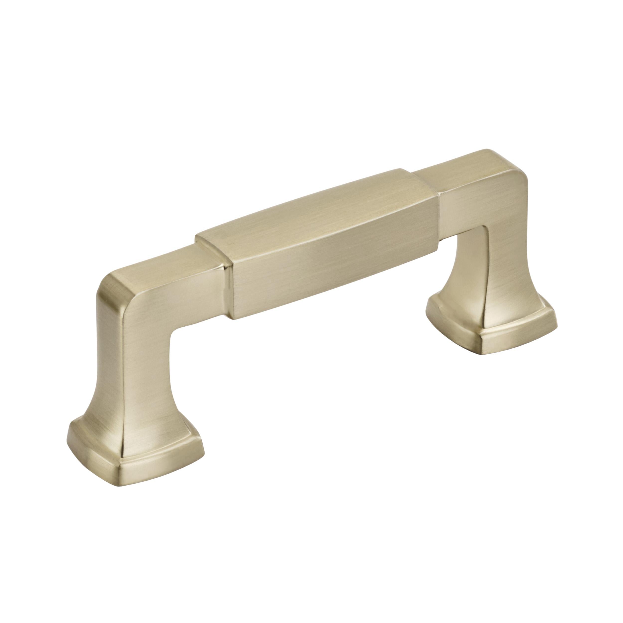 Stature 3 inch (76mm) Center-to-Center Golden Champagne Cabinet Pull