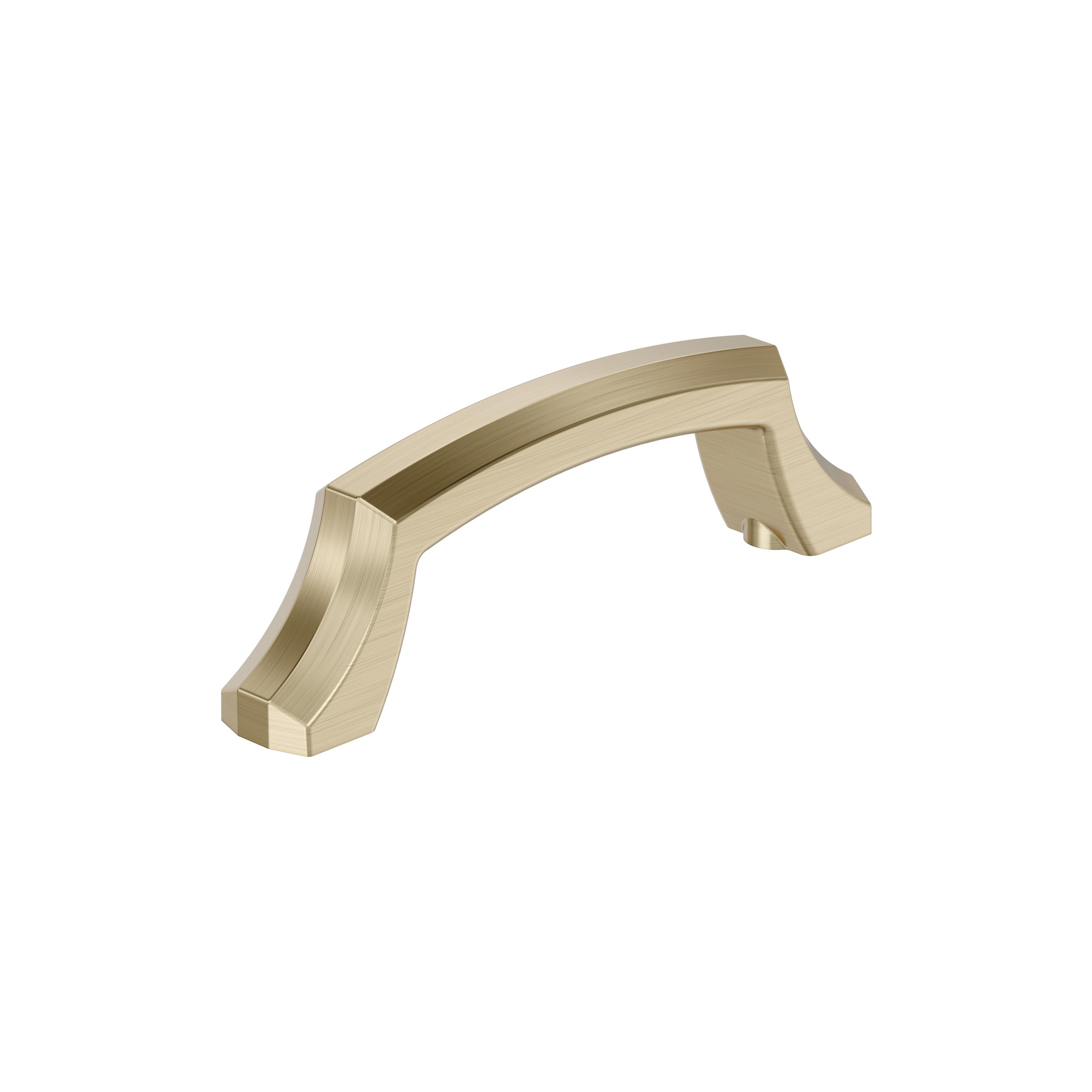 Bellamy 3 inch (76mm) Center-to-Center Golden Champagne Cabinet Pull