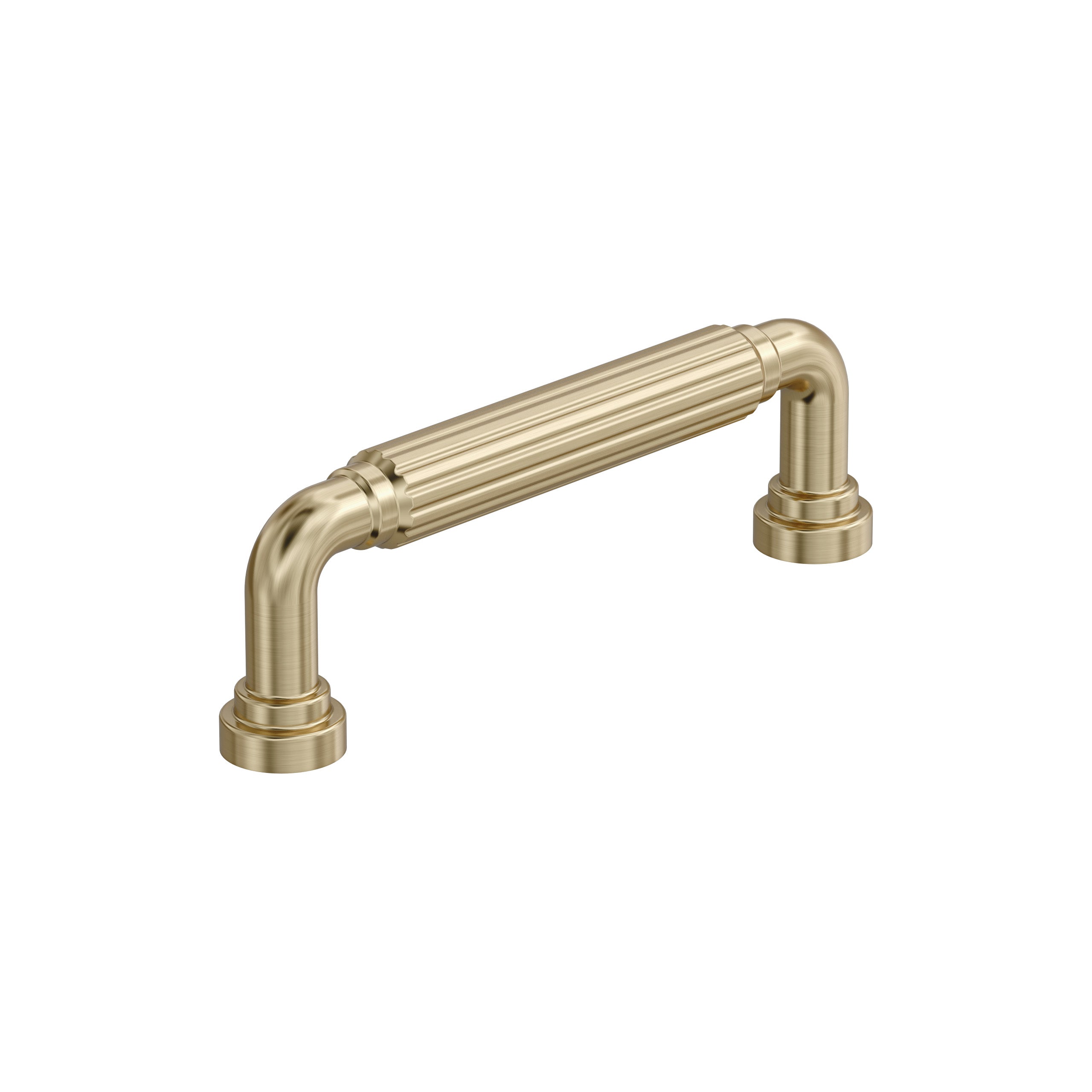 Cowrie 3-3/4 inch (96mm) Center-to-Center Golden Champagne Cabinet Pull