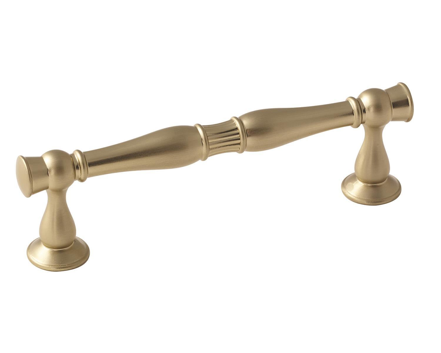 Crawford 3-3/4 inch (96mm) Center-to-Center Golden Champagne Cabinet Pull