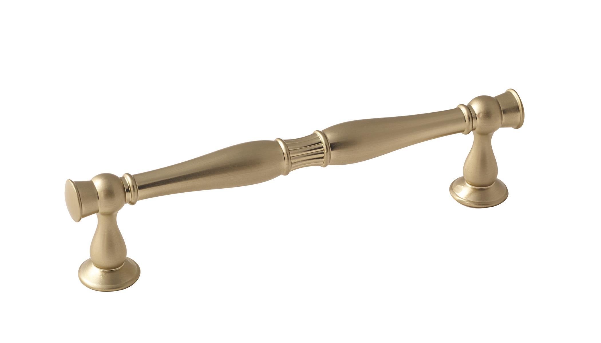 Crawford 5-1/16 inch (128mm) Center-to-Center Golden Champagne Cabinet Pull