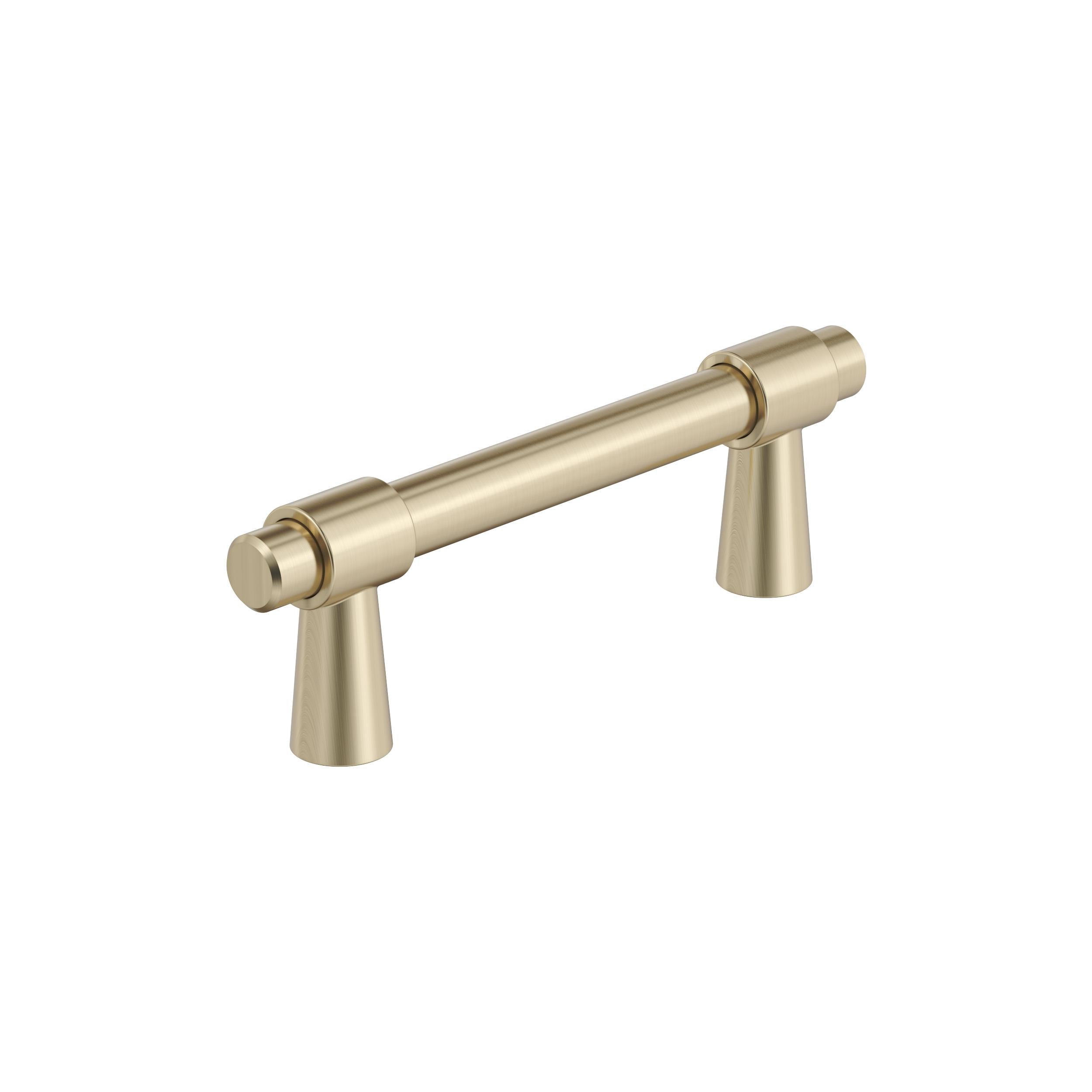 Destine 3 inch (76mm) Center-to-Center Golden Champagne Cabinet Pull