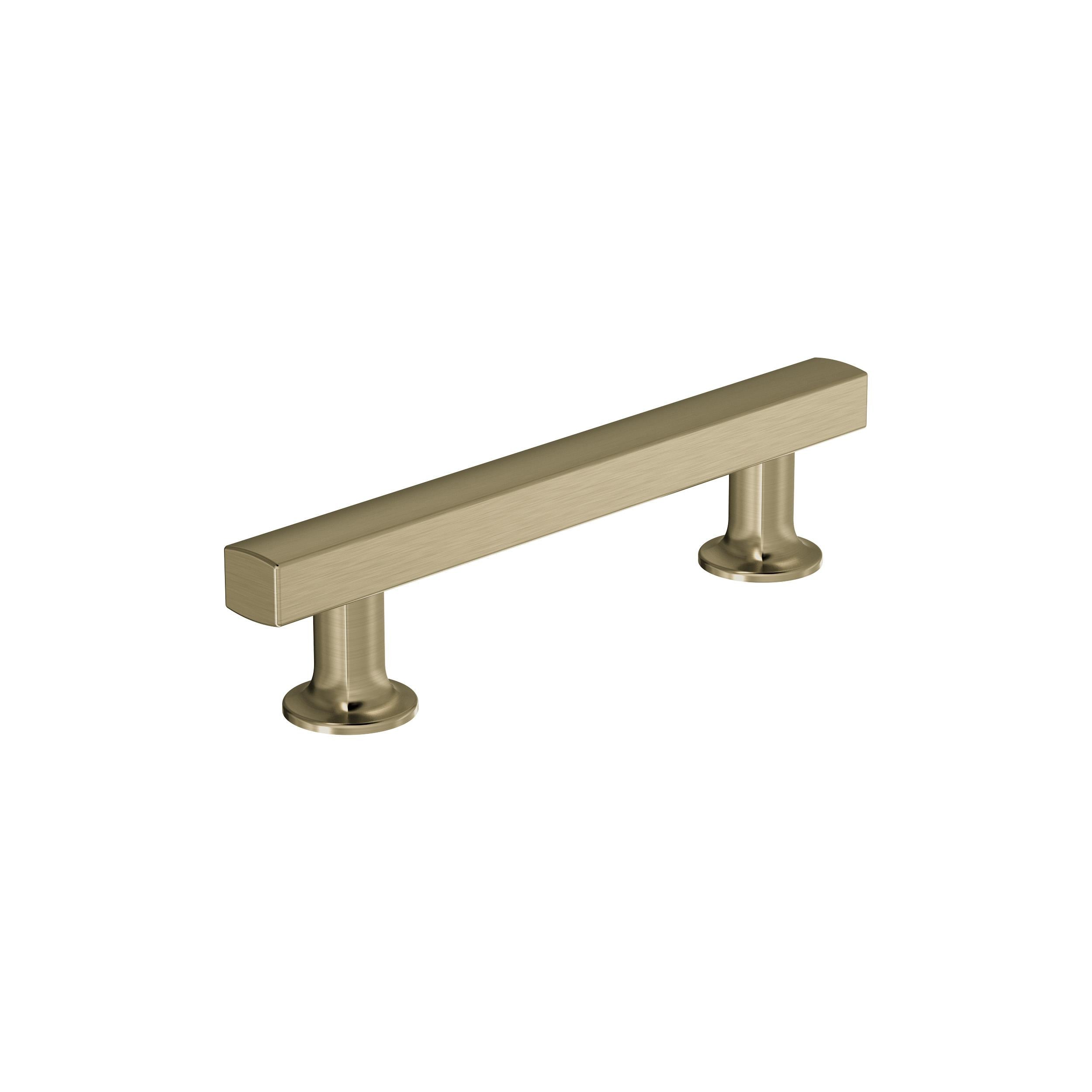 Everett 3-3/4 inch (96mm) Center-to-Center Golden Champagne Cabinet Pull