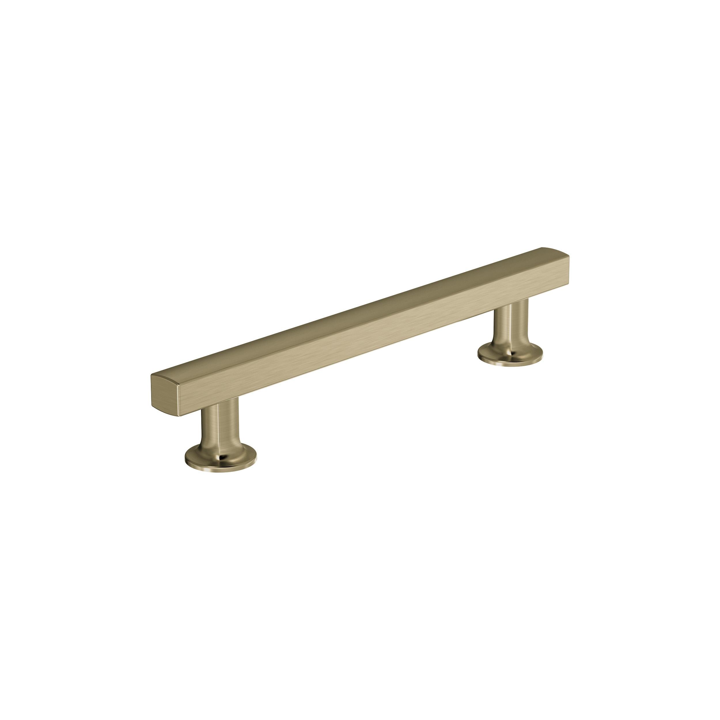 Everett 5-1/16 inch (128mm) Center-to-Center Golden Champagne Cabinet Pull